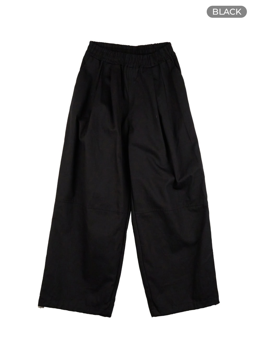 Men's Pintuck Banded Wide Fit Cotton Pants IS420