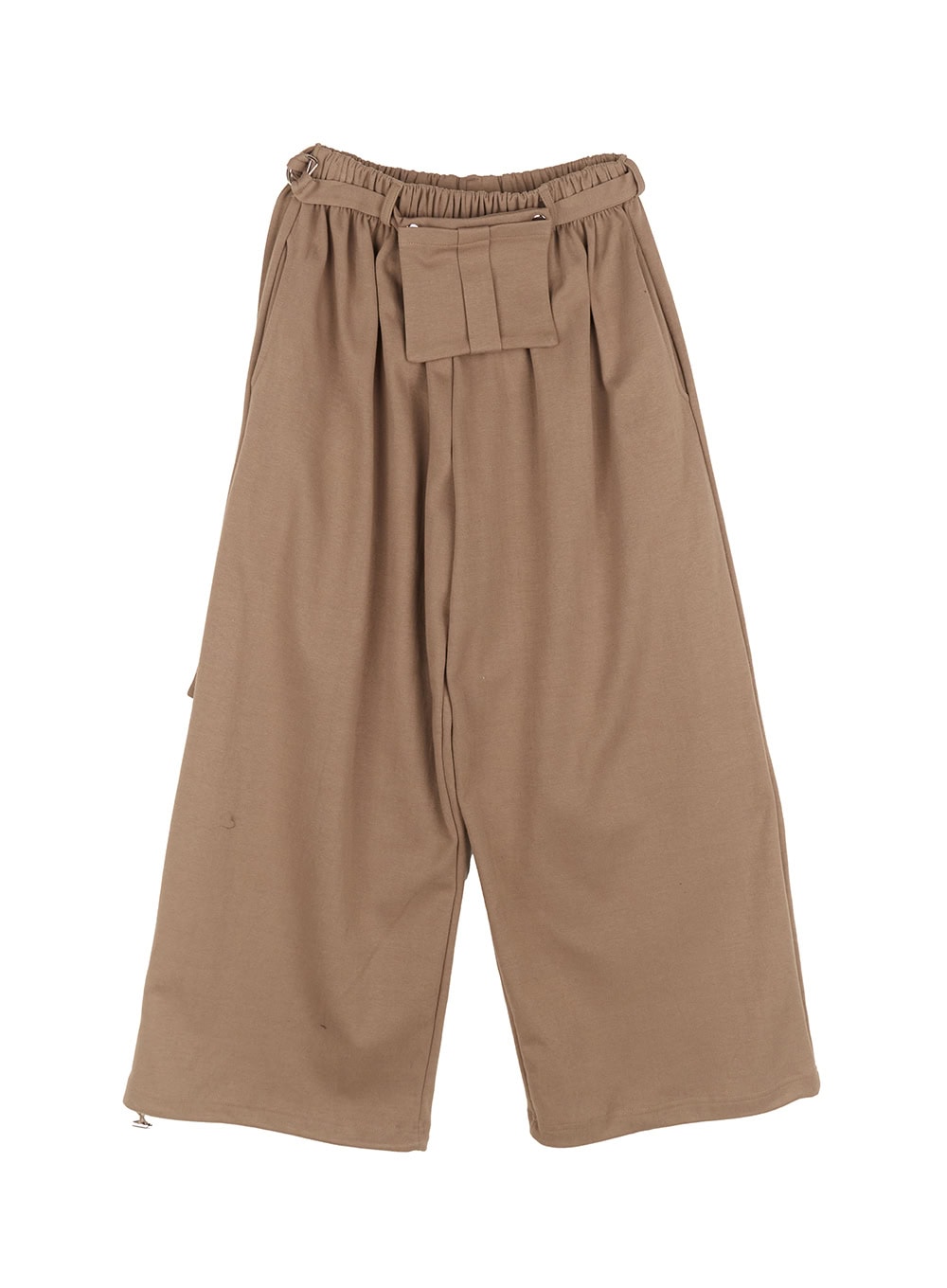 Pintuck Belt Wide-Leg Sweatpants IM528