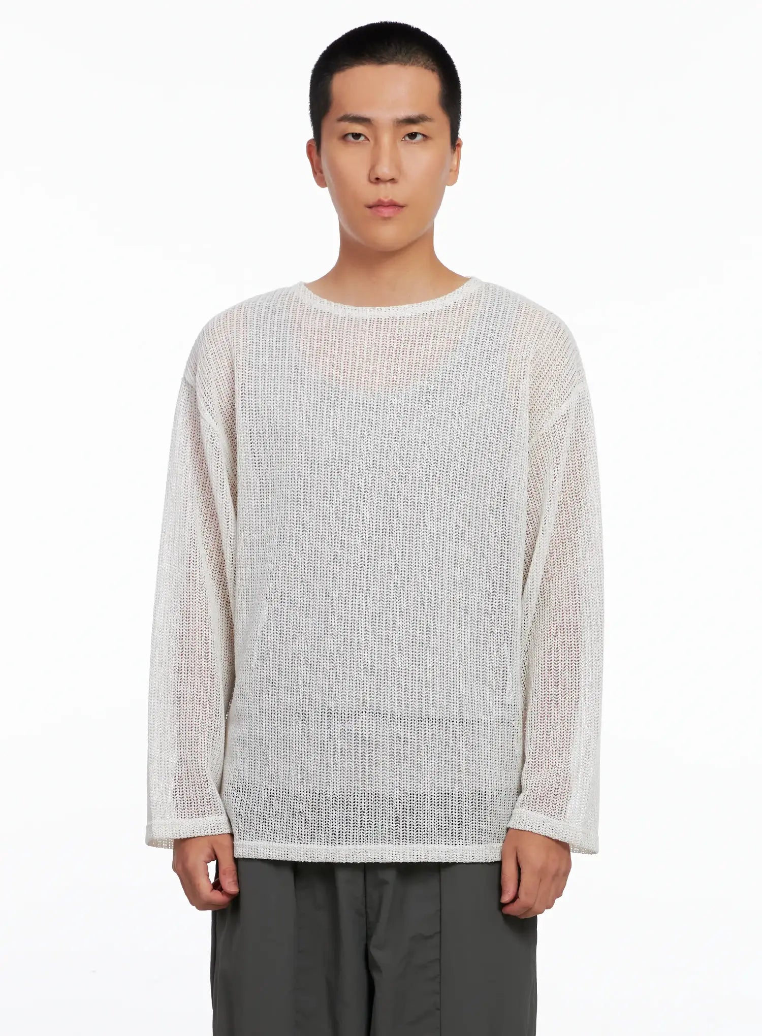 Men's Sheer Knit Long Sleeve IS510