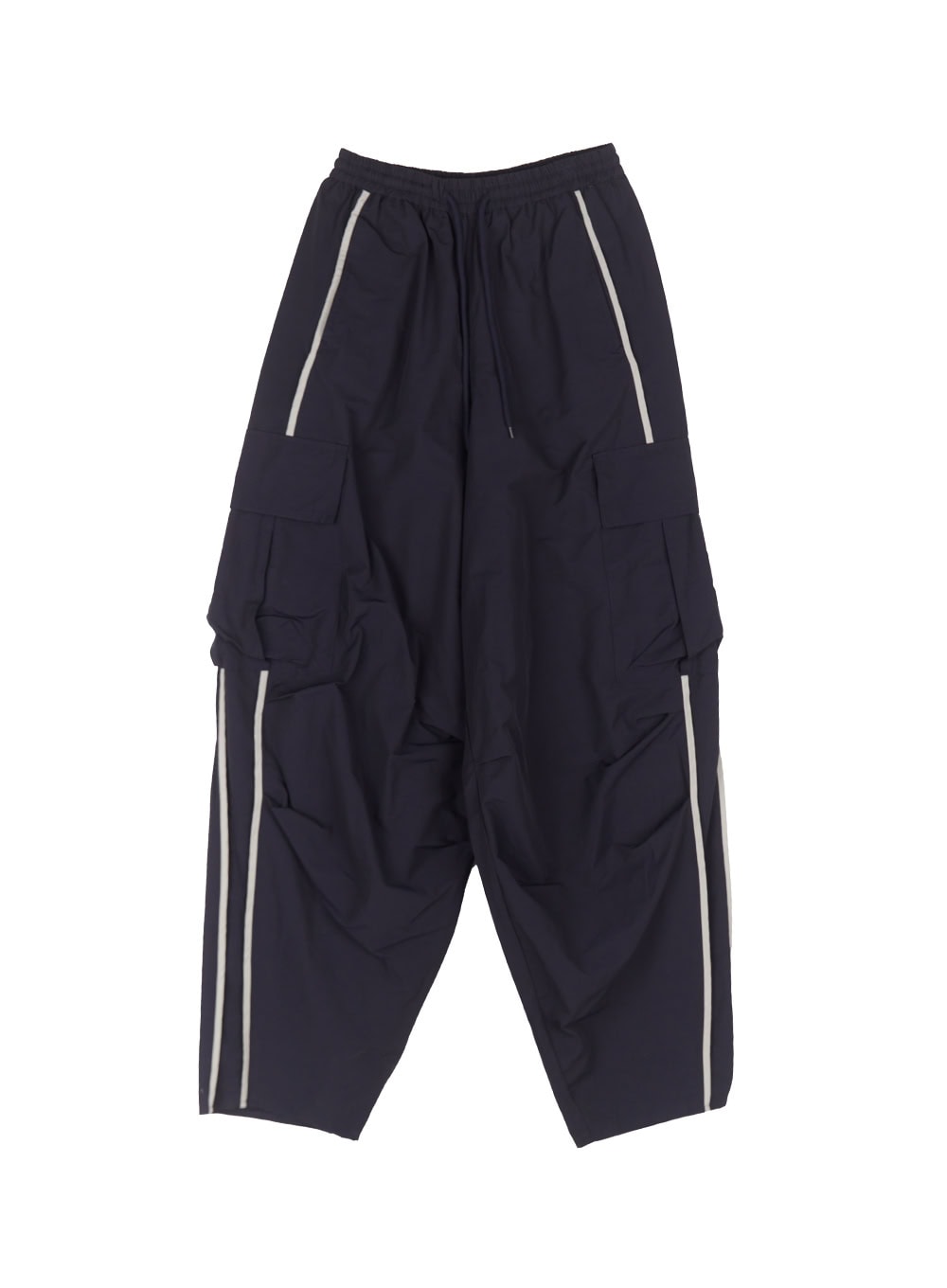 Men's Cargo Balloon-Fit Windbreaker Pants (Dark blue) IU512