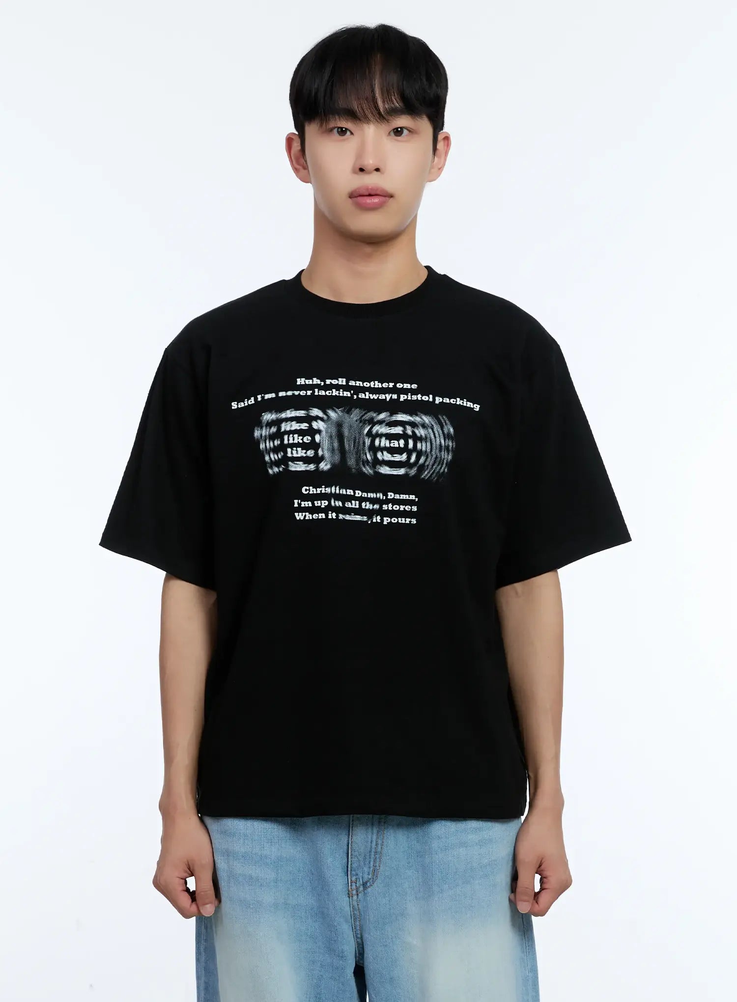 Men's Blurred Graphic Tee IL517