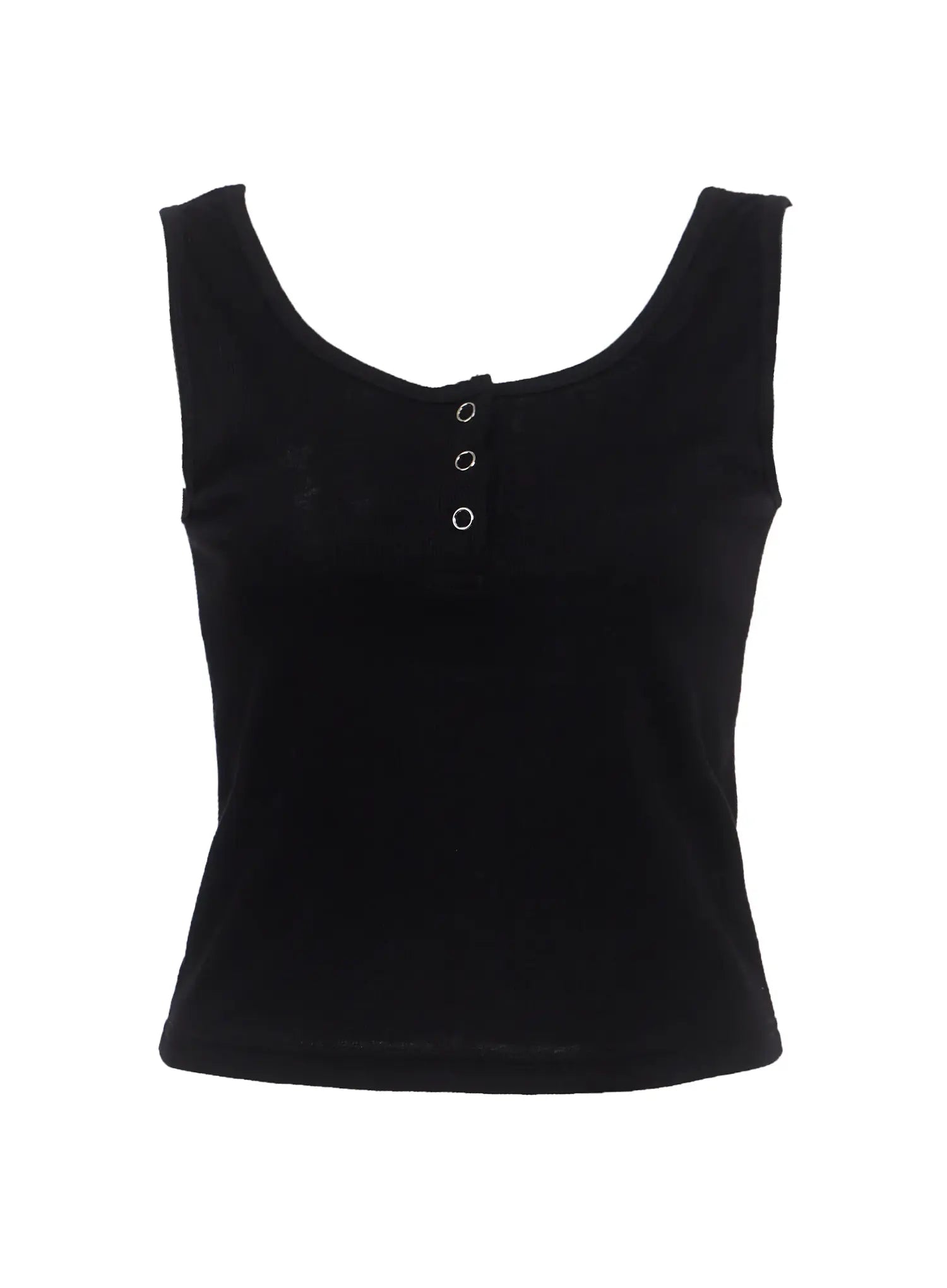 Buttoned Sleeveless Top IC503