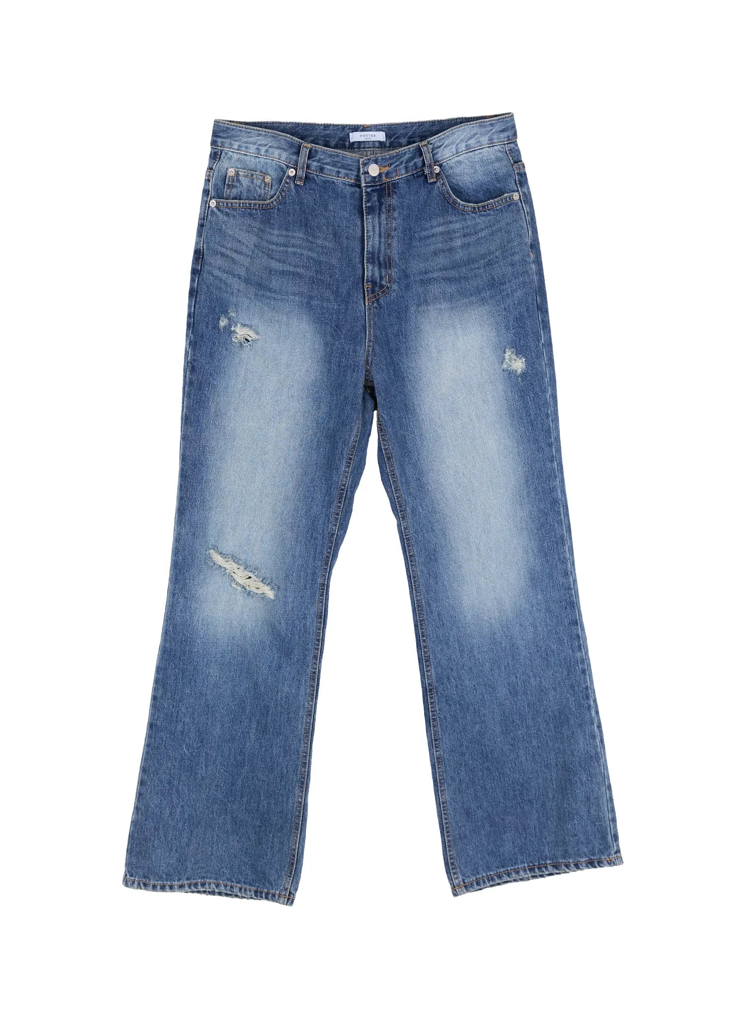 Men's Vintage Distressed Flare Jeans IL514