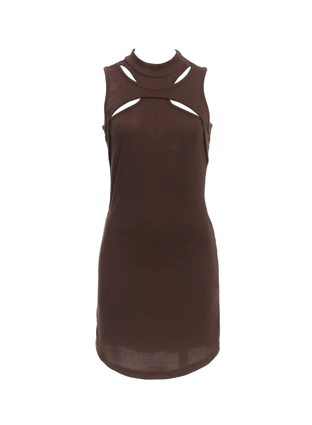 Cut-Out Halter Bodycon Dress IC503