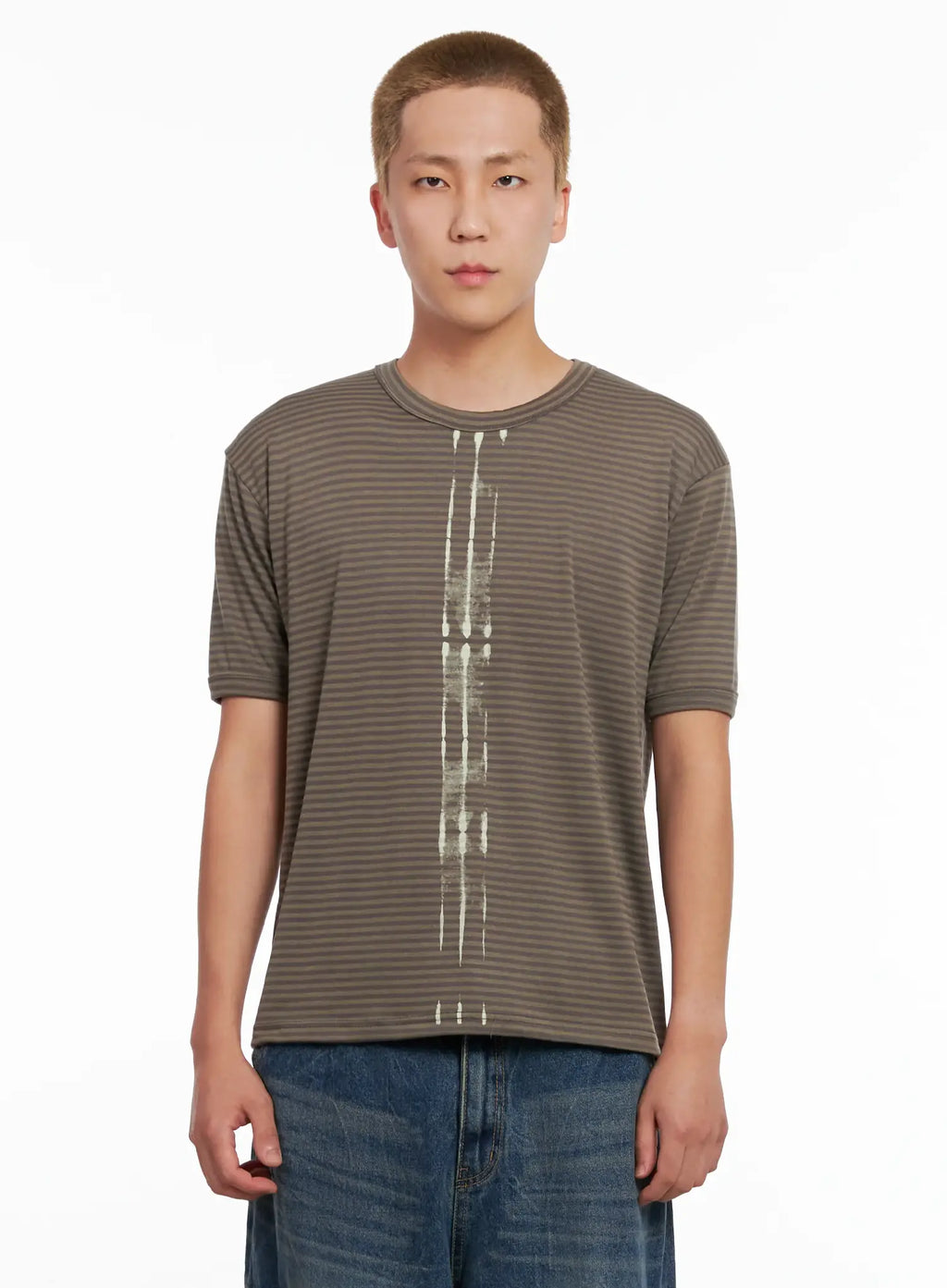 Men's Striped Slim-Fit Tee IL518