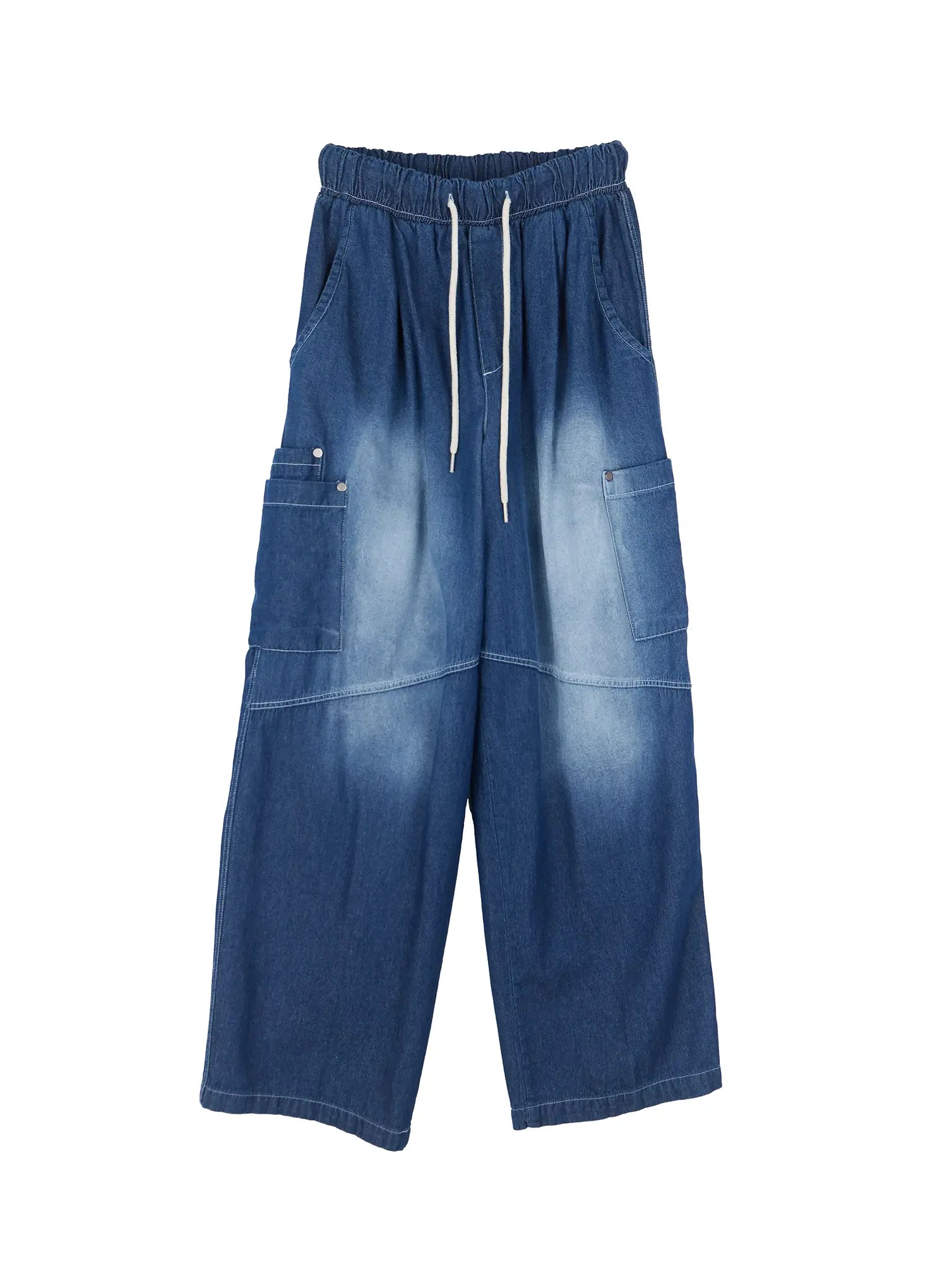 Men's Rivet Detail Wide Jeans IL517