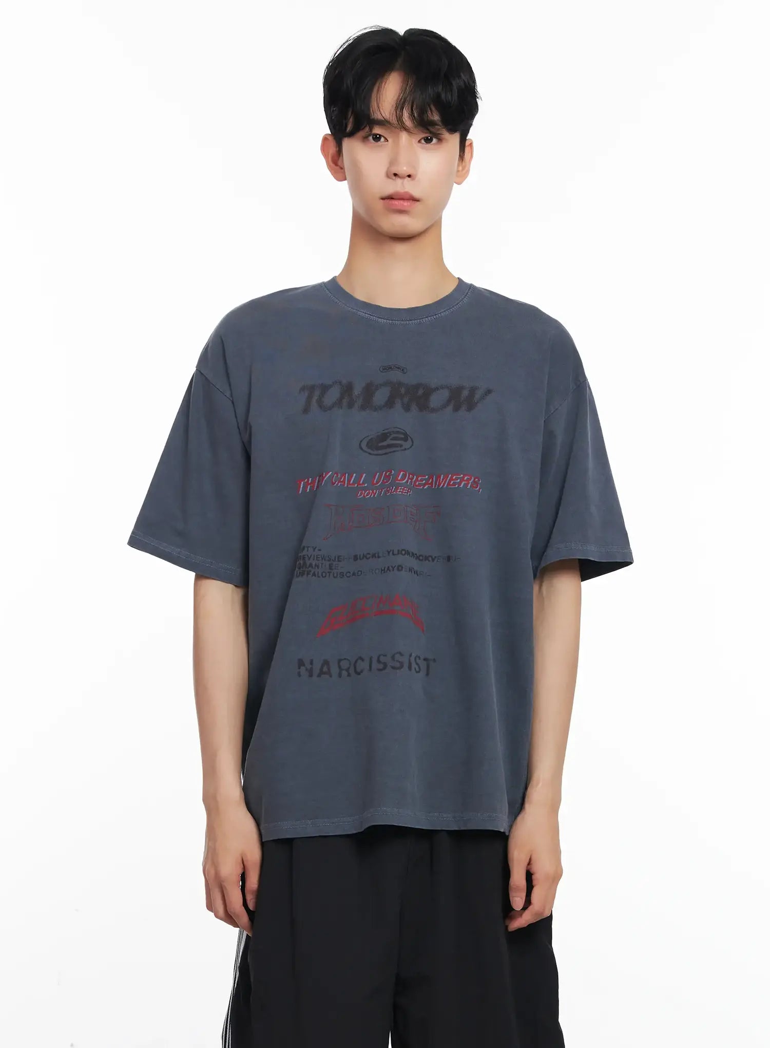 Men's Washed Graphic Tee IL501