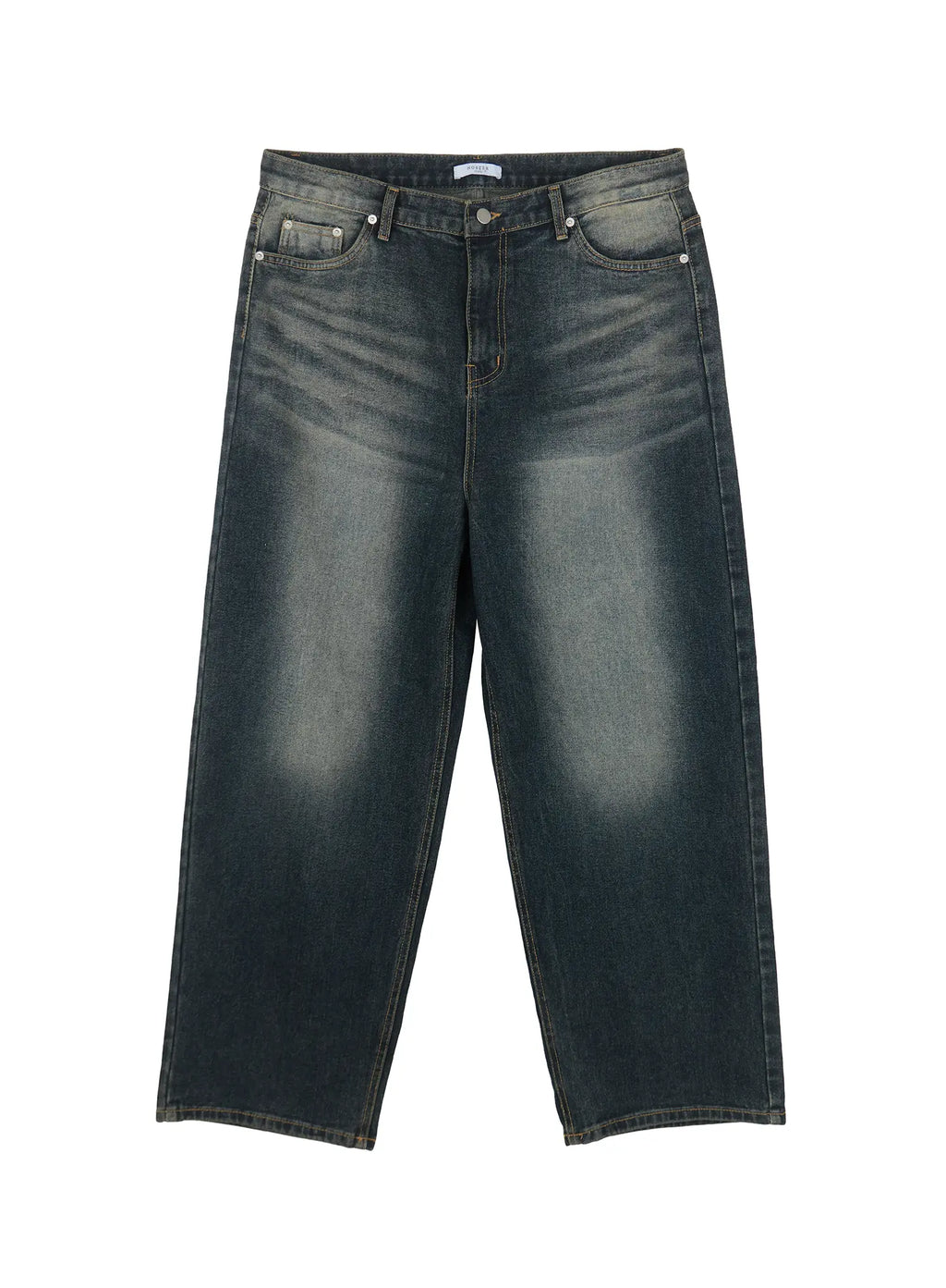 Men's Washed Baggy Jeans IU526