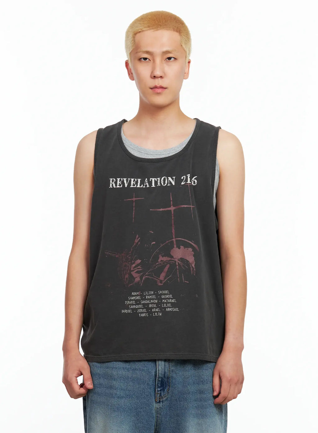 Men's Graphic Sleeveless Top IL511