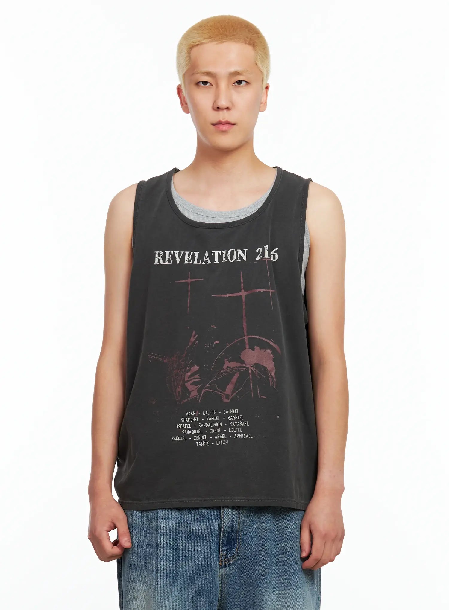 Men's Graphic Sleeveless Top IL511