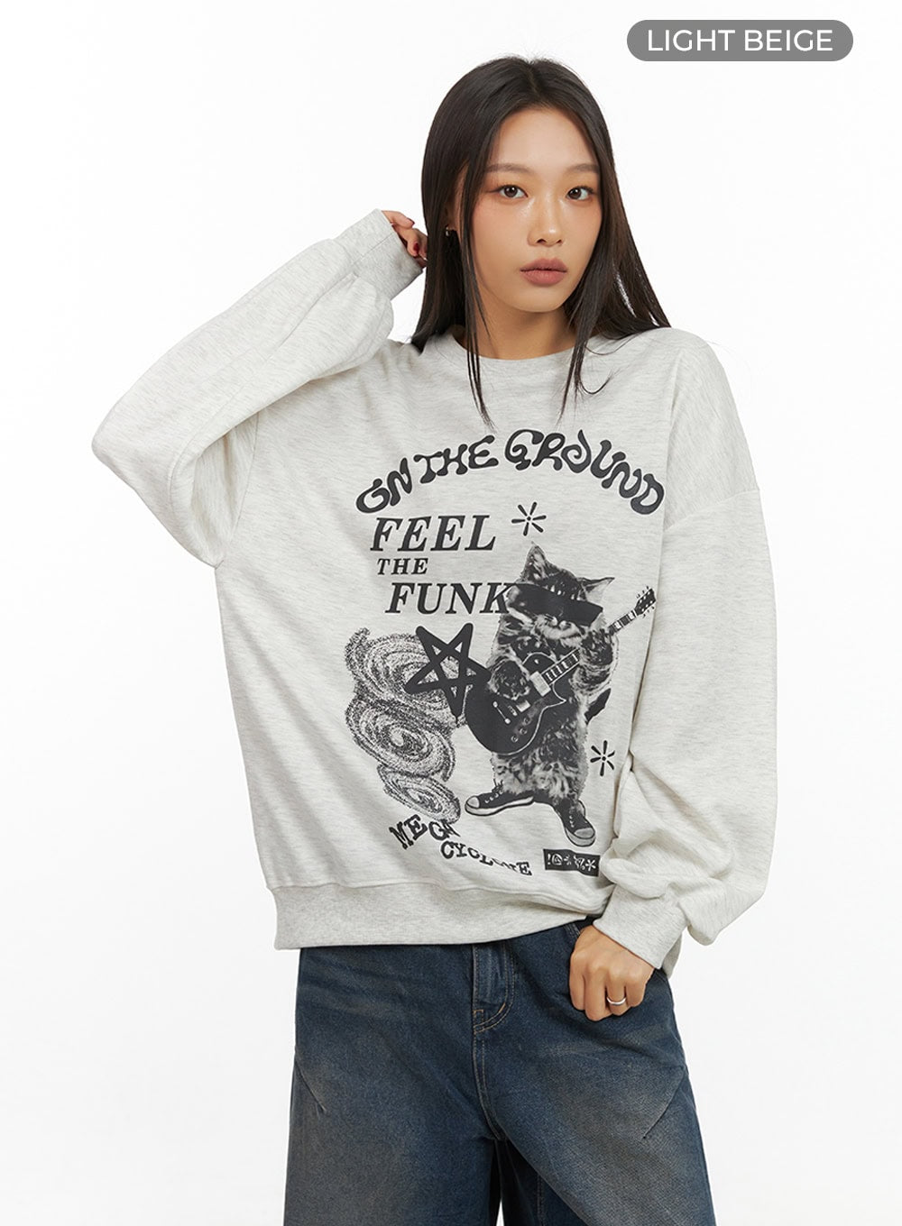Graphic Cotton Sweatshirt IS427