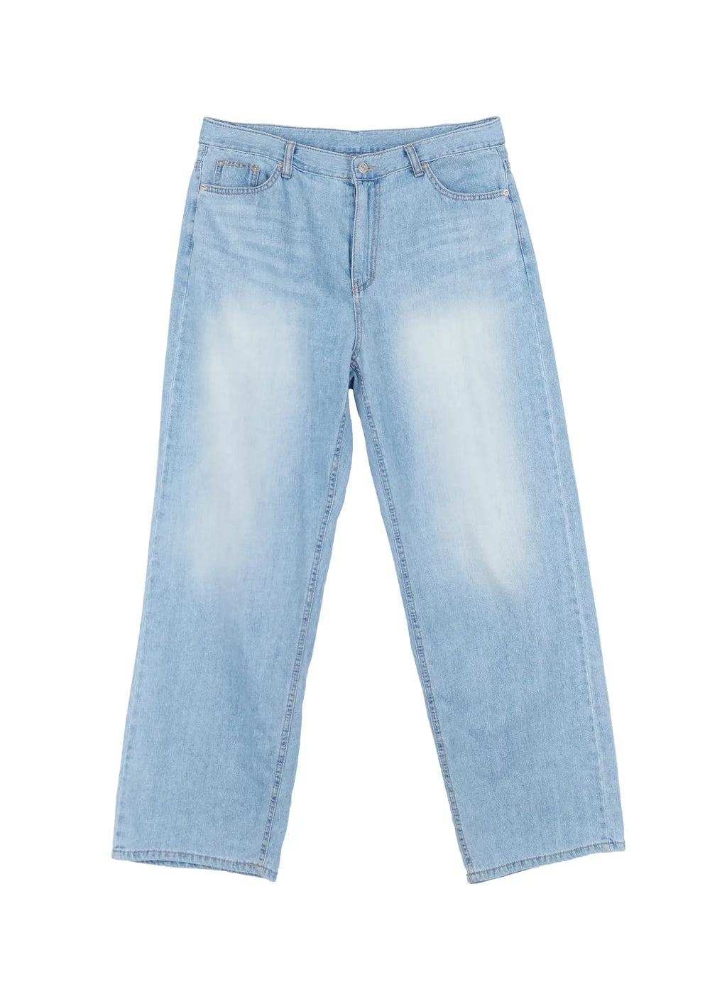 Men's Washed Wide Denim Pants IL517