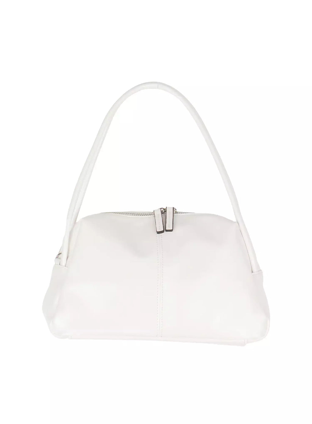 Stitched Faux Leather Shoulder Bag IU512