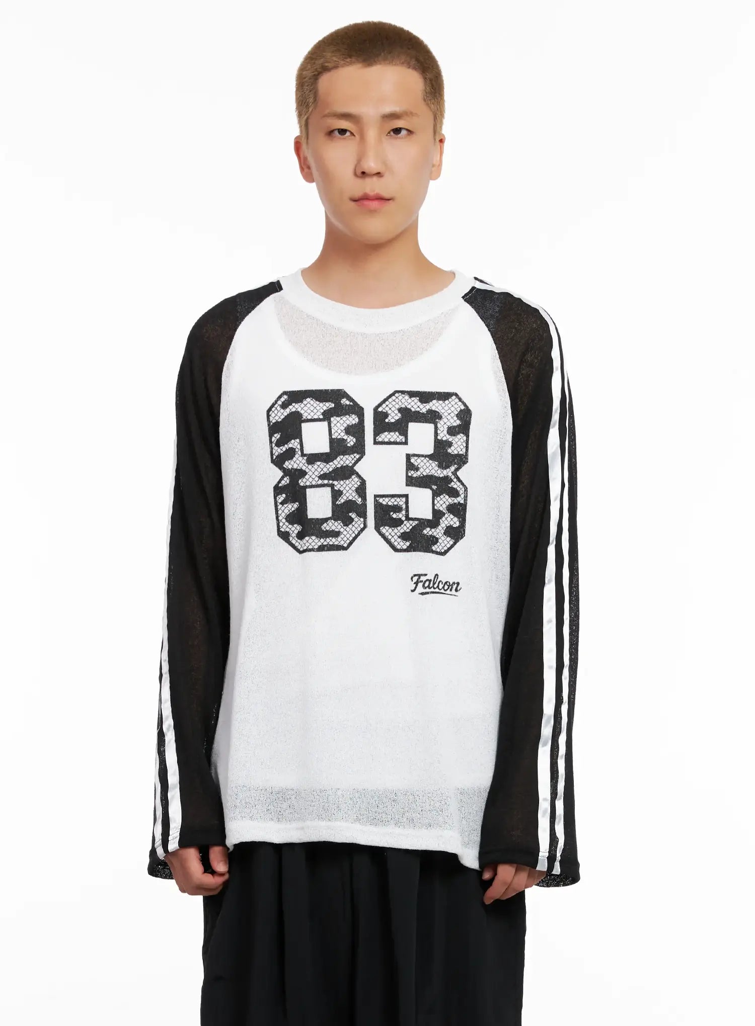 Men's Graphic Mesh Long-Sleeve Tee IL521