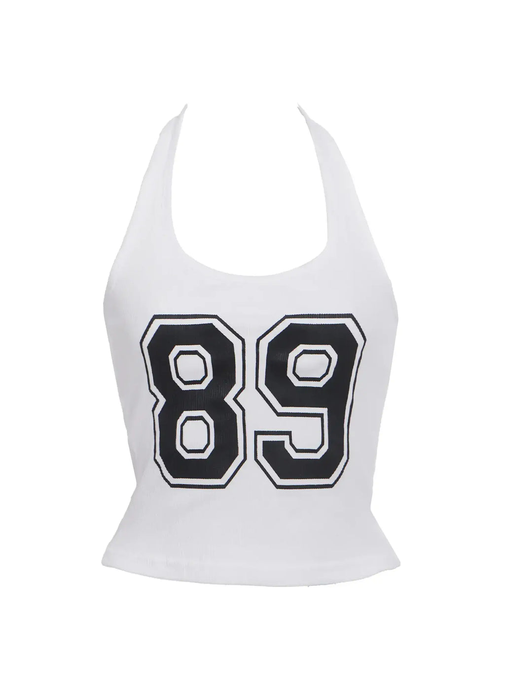 Retro Varsity Number Halter Top IC503
