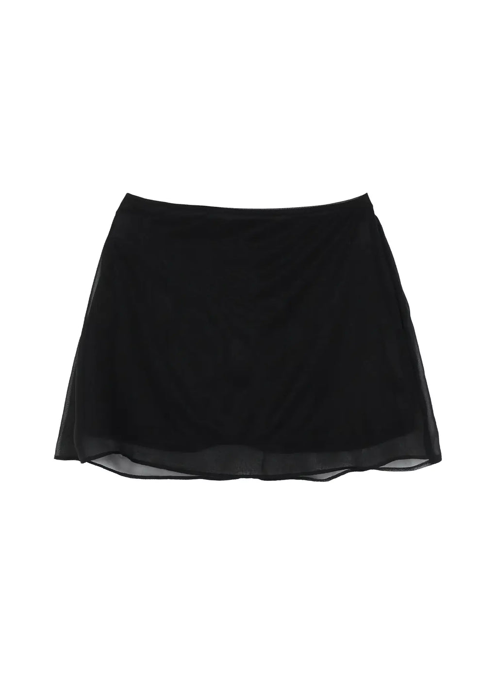 Sheer Chiffon Mini Skirt IS516