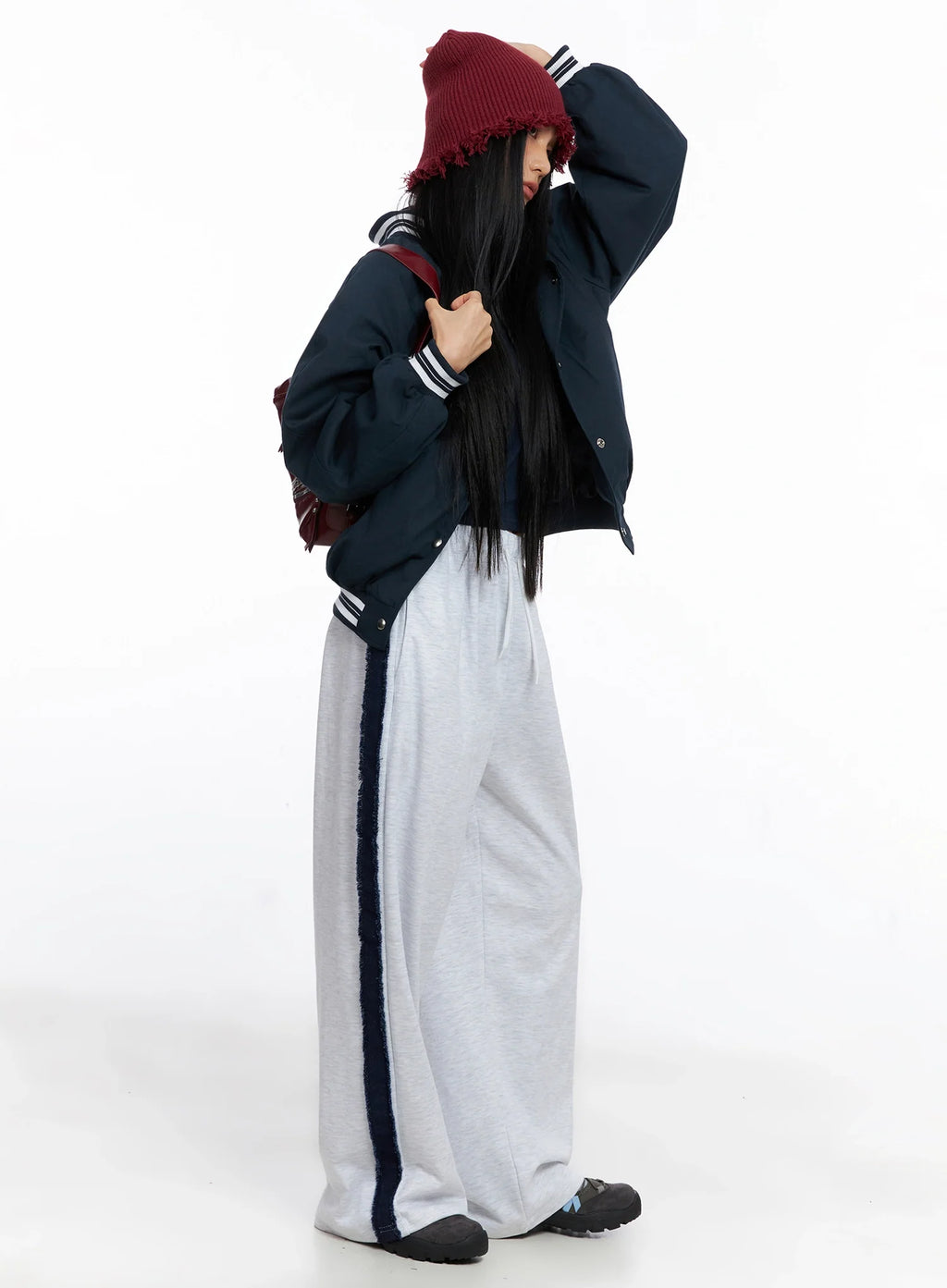 Oversized Varsity Bomber Jacket CO517