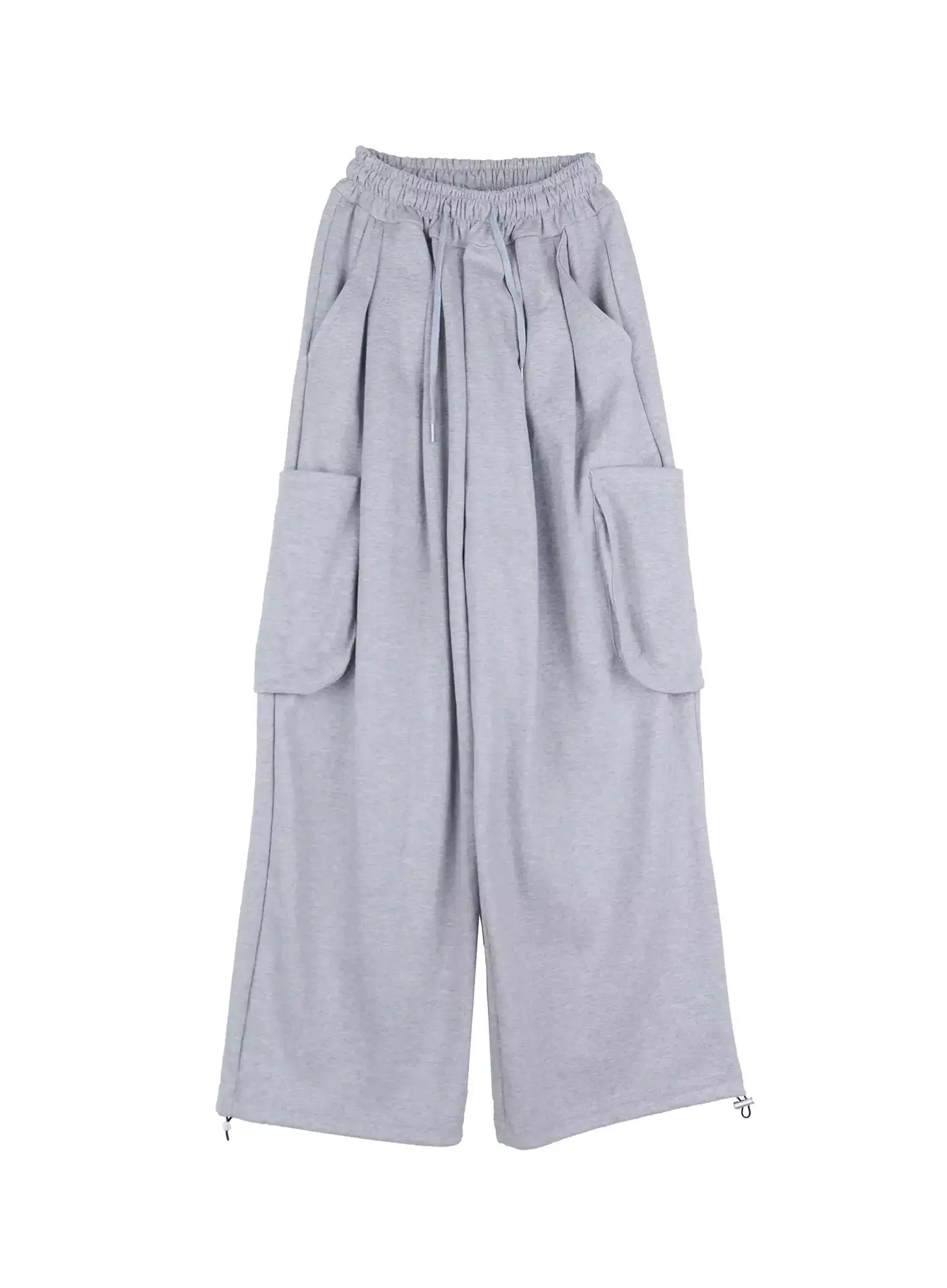 Casual Wide-Leg Cargo Sweatpants IL531