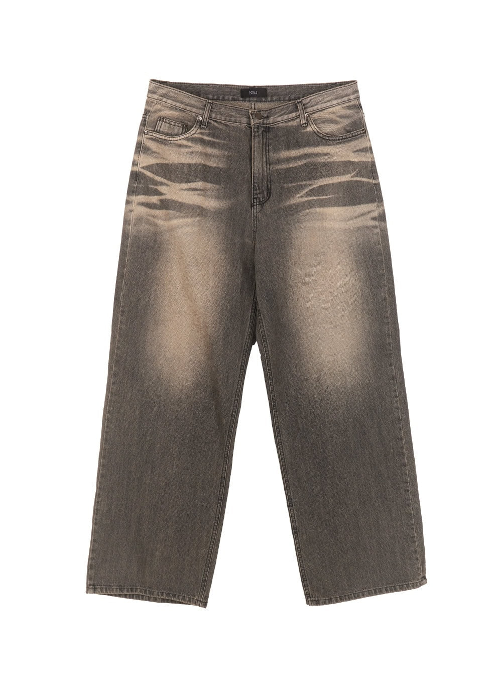 Men's Vintage Washed Wide-Leg Jeans IM514