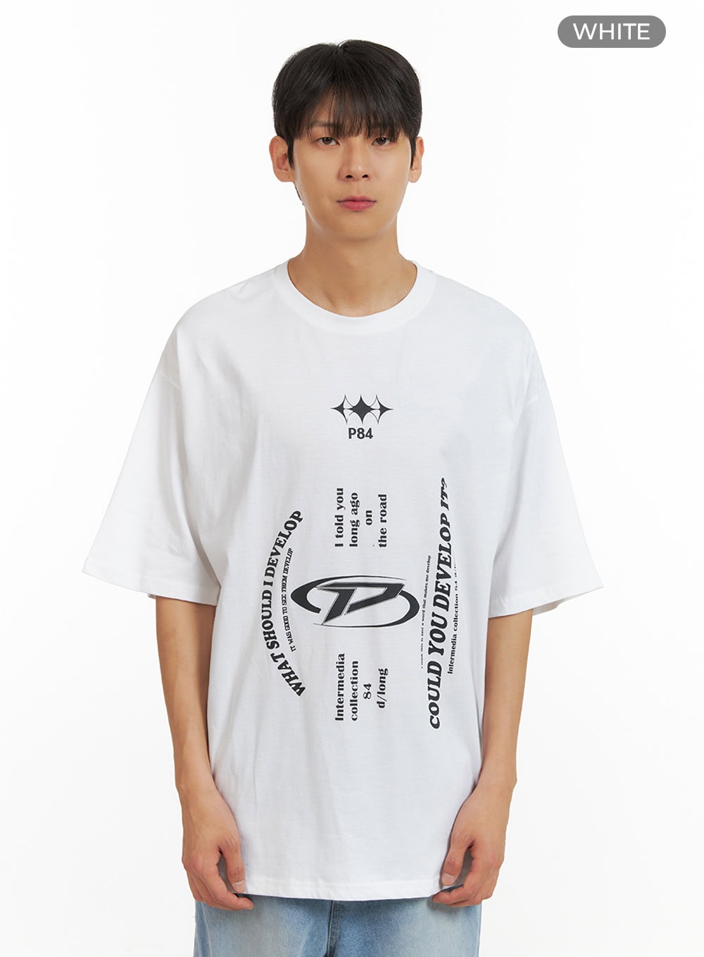 Men's Cozy Cotton Graphic T-Shirt IU419