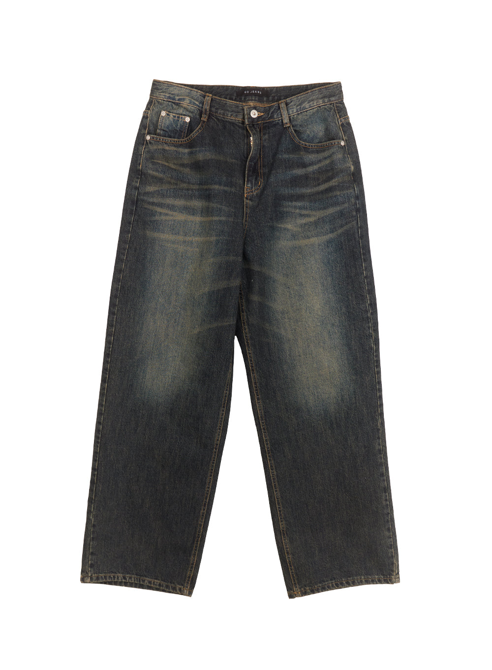 Men's Washed Relaxed-Fit Jeans IM512