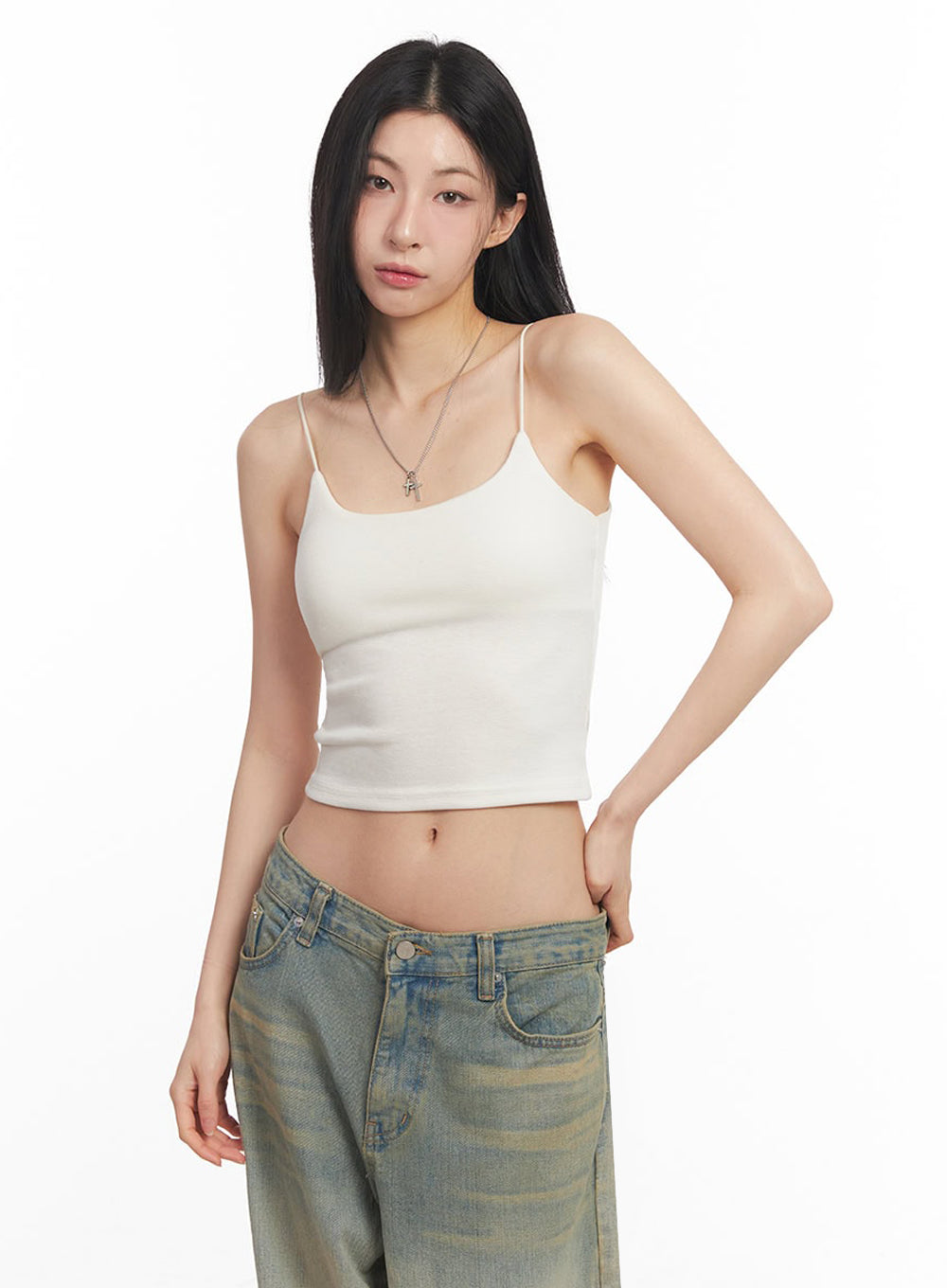 Essential Stretchy Crop Cami Top IY529