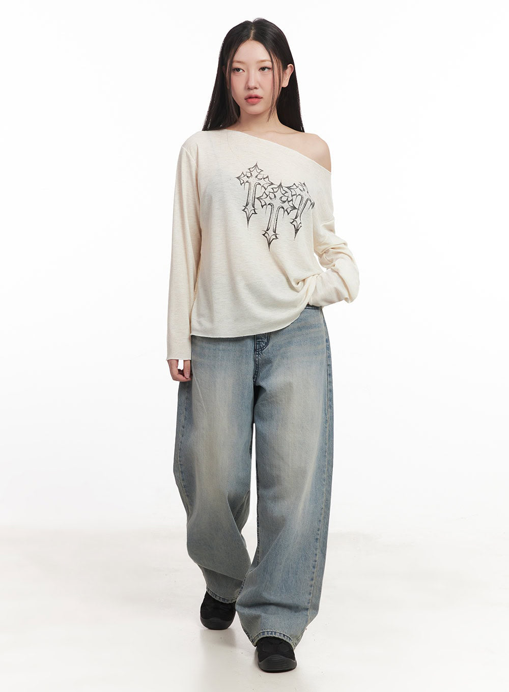 Casey Washed Baggy Jeans IM528