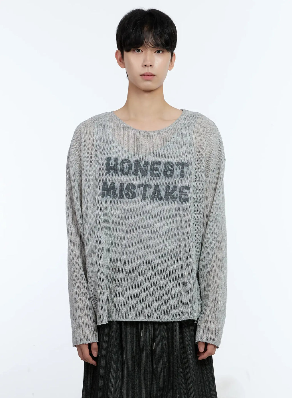 Men's Mesh Long Sleeve Graphic Top IG501