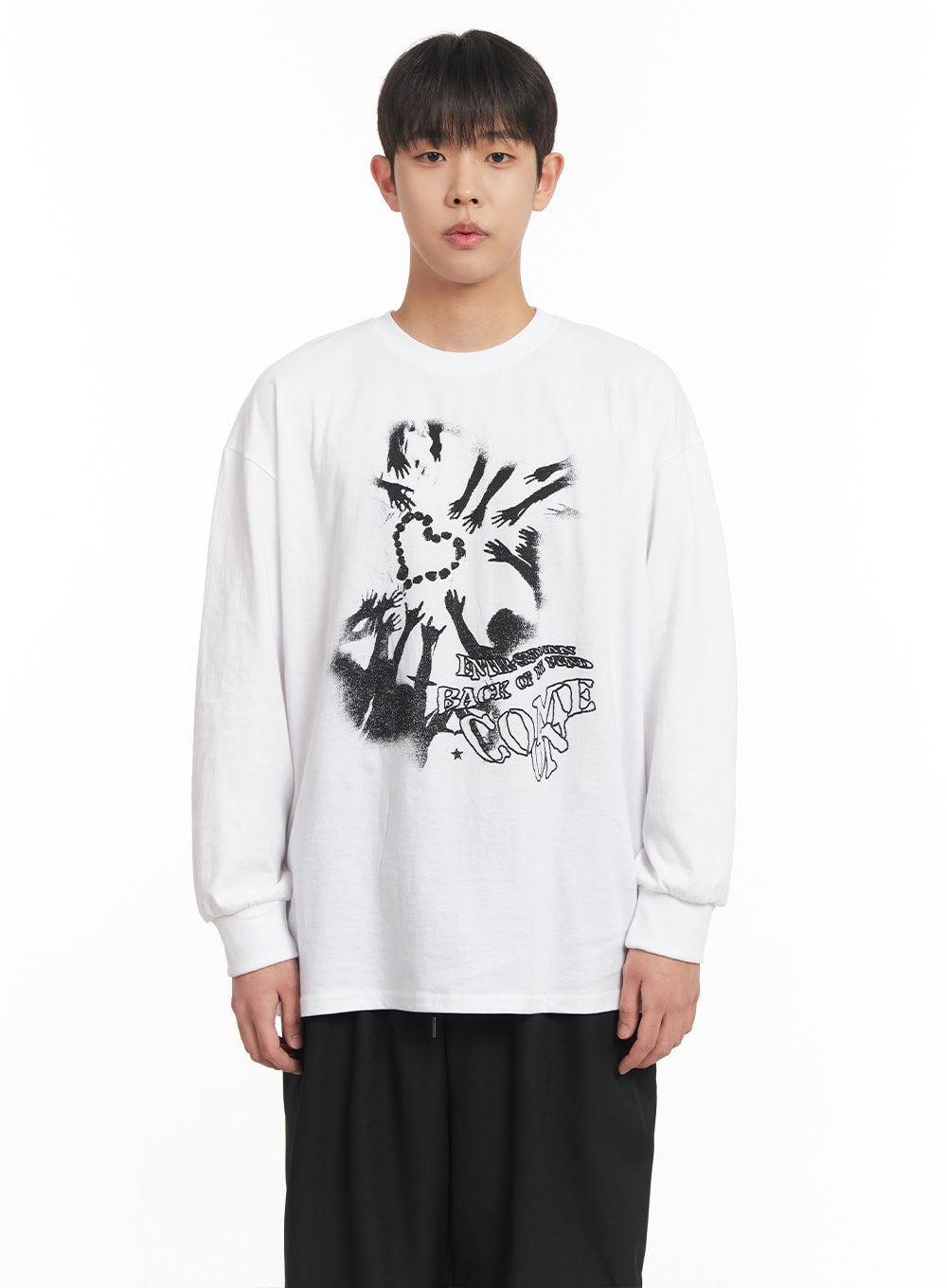 Men's Cotton Graphic Long Sleeve Tee IM517
