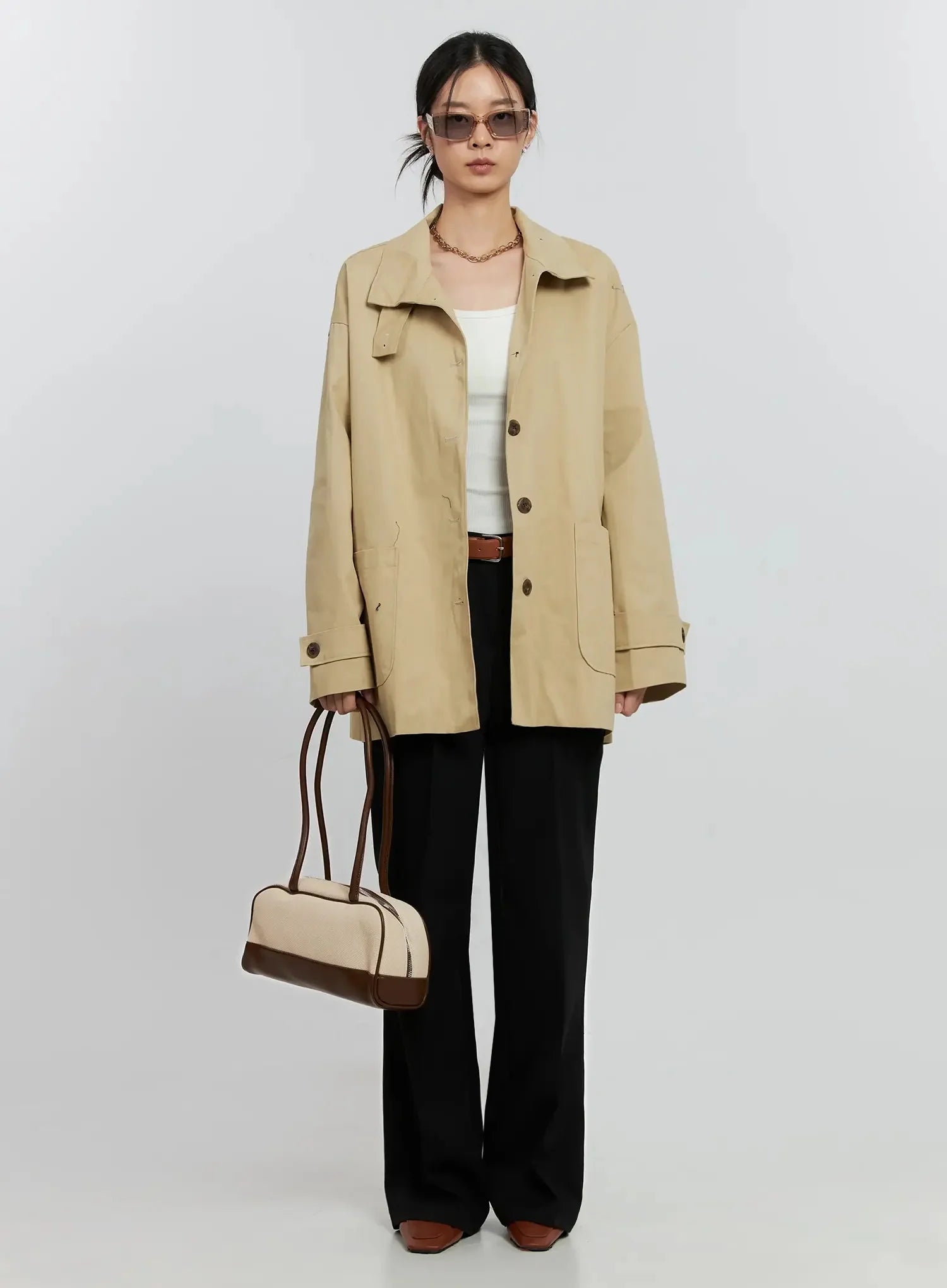 Classic Short Trench Jacket IS516