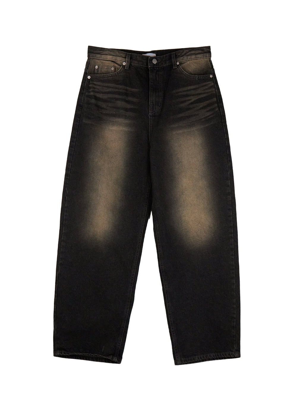 Men's Vintage Washed Wide-Leg Jeans IF517