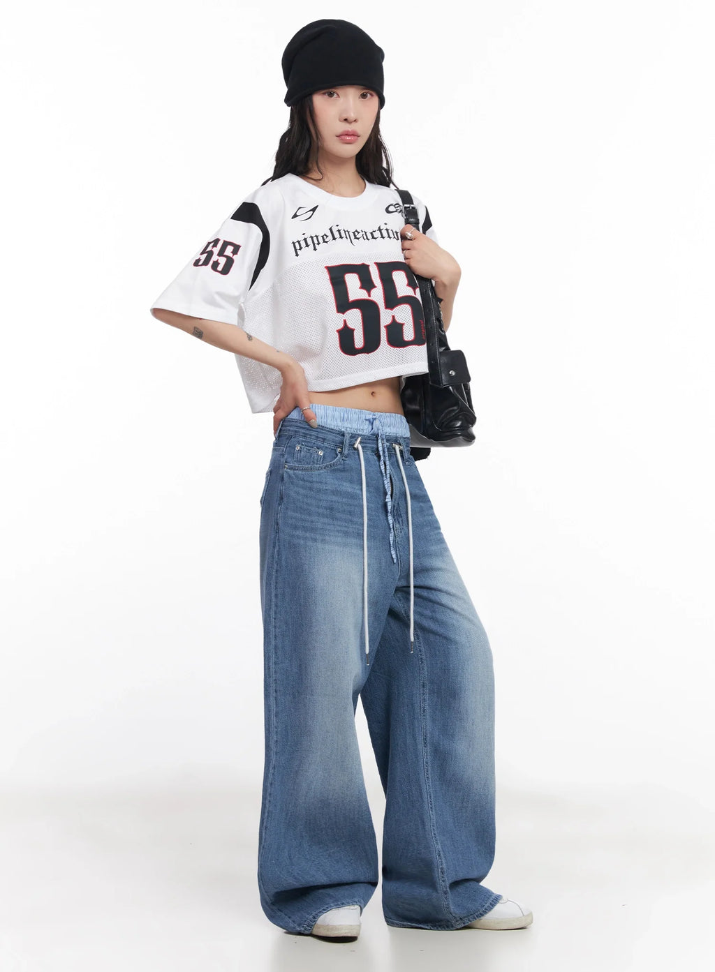 Mesh Jersey Crop Top  IC503