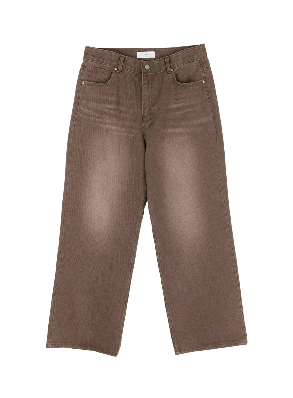 Men's Washed Wide-Leg Denim Jeans IG511