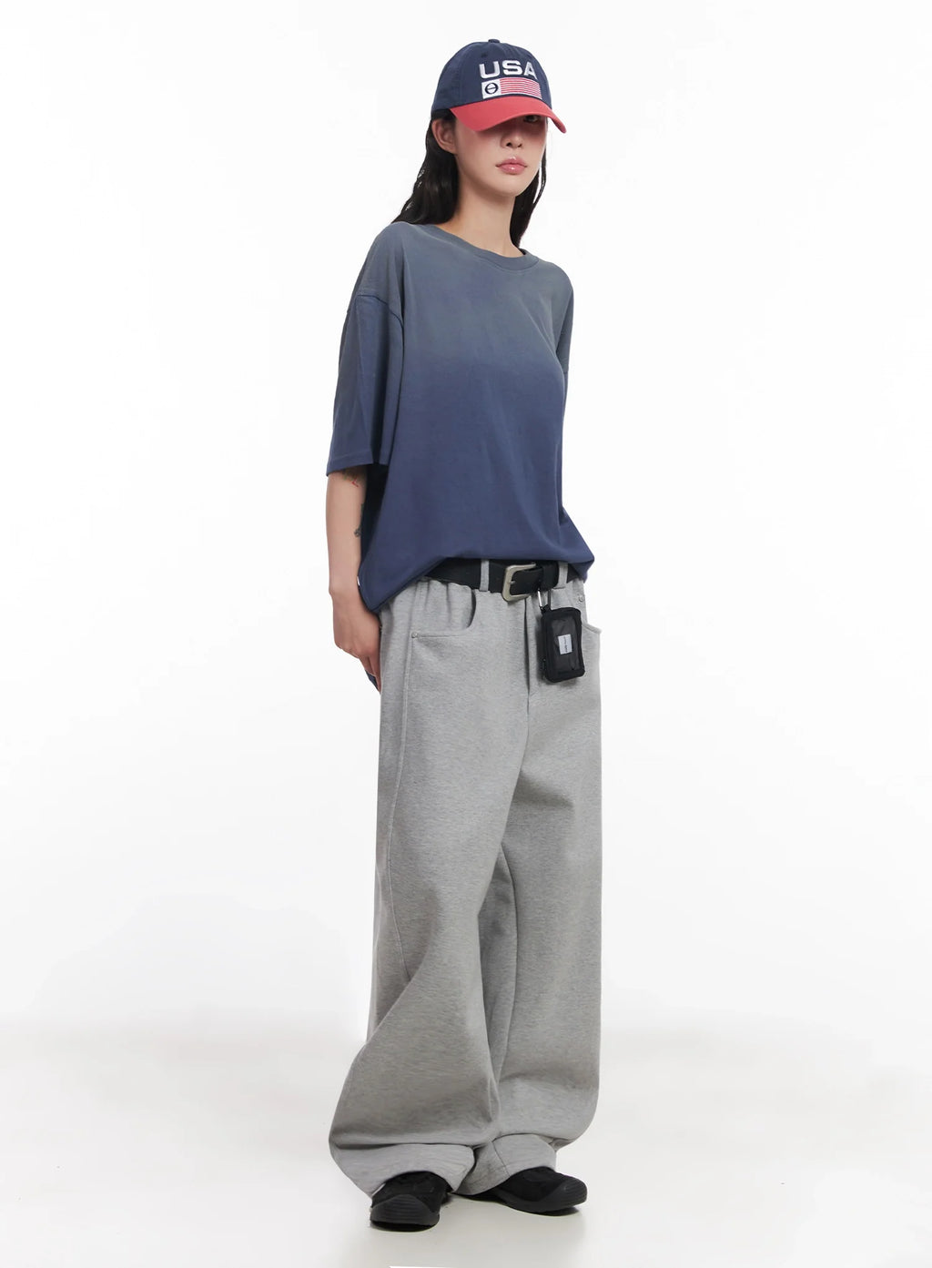 Oversized Gradient Fade T-Shirt IC503