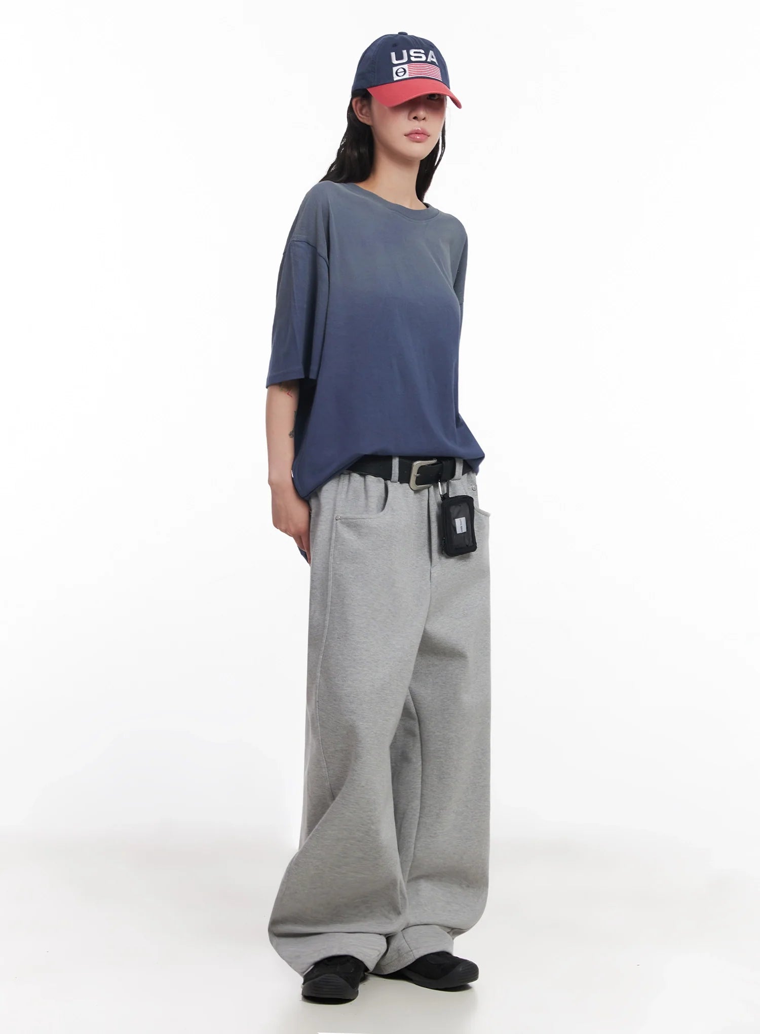 Oversized Gradient Fade T-Shirt IC503