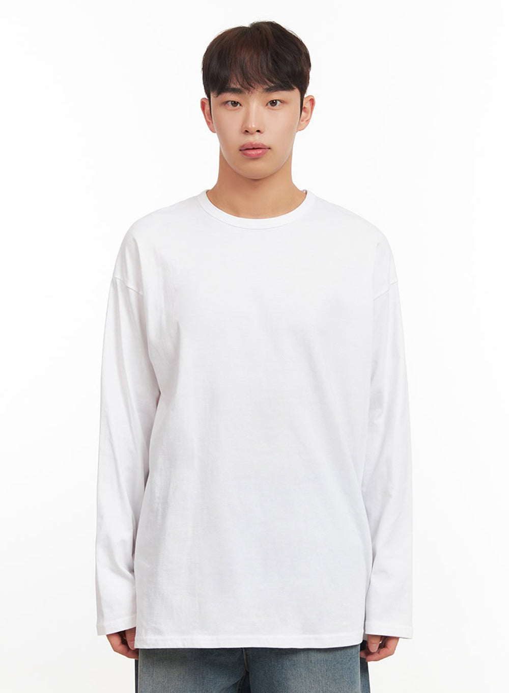 Men's Essential Oversized Long-Sleeve T-Shirt IF517