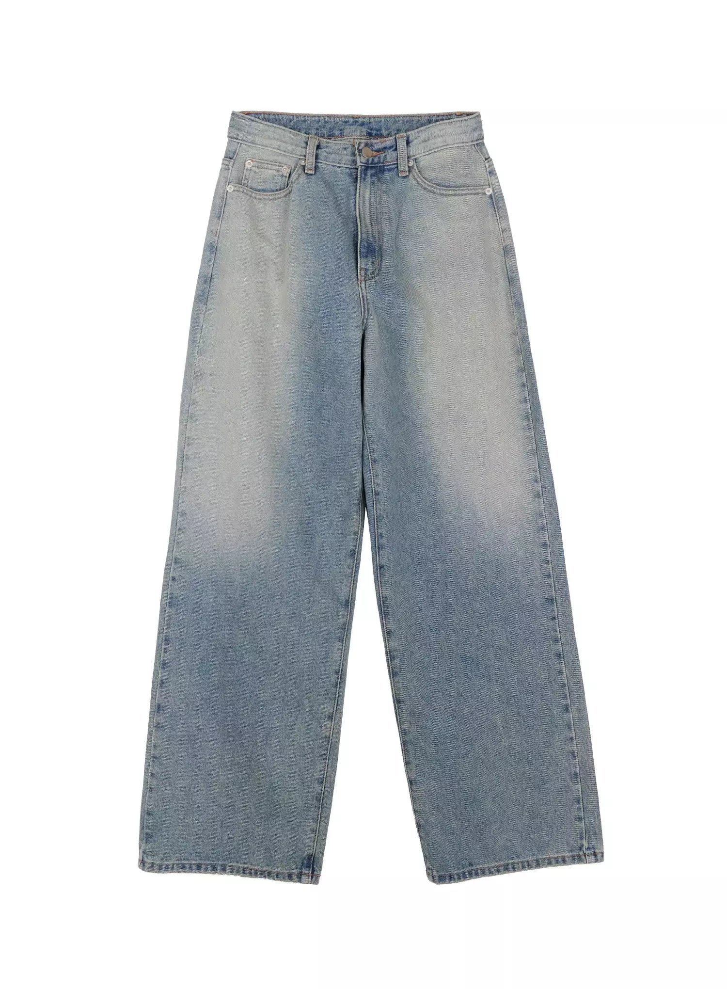 Elani Light Washed Wide Leg Jeans IS508