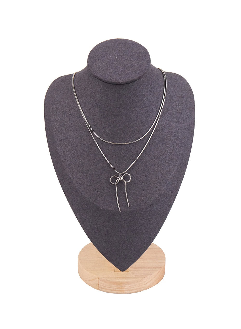 Cain Ribbon Flat-Lined Necklace IJ516
