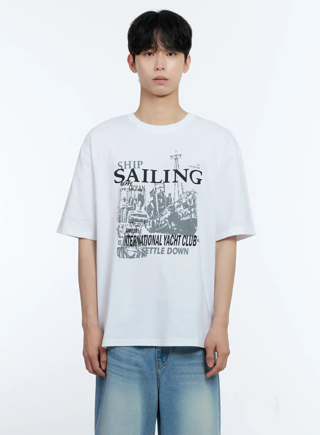 Men's Sailing Graphic T-Shirt IL529