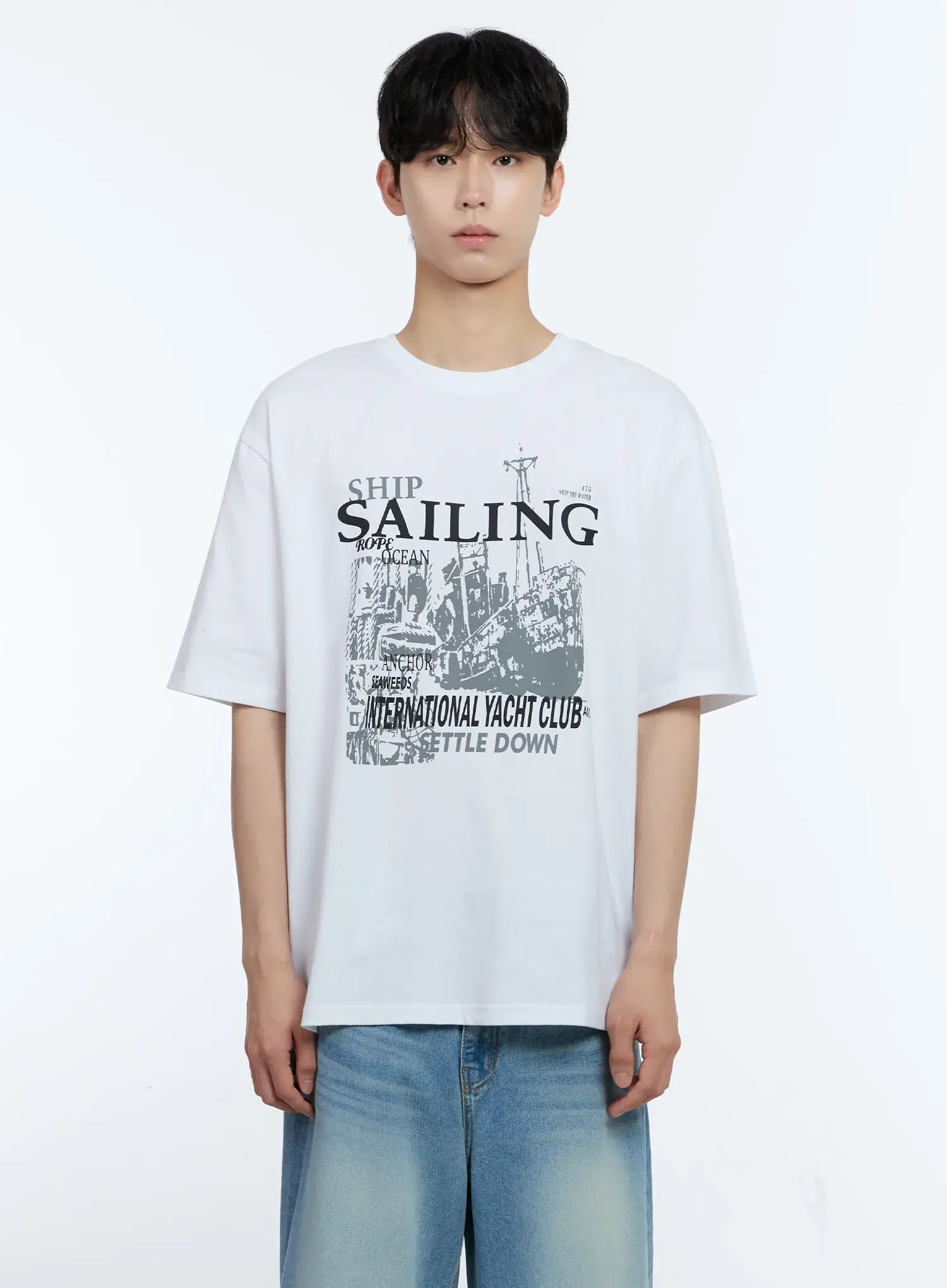 Men's Sailing Graphic T-Shirt IL529