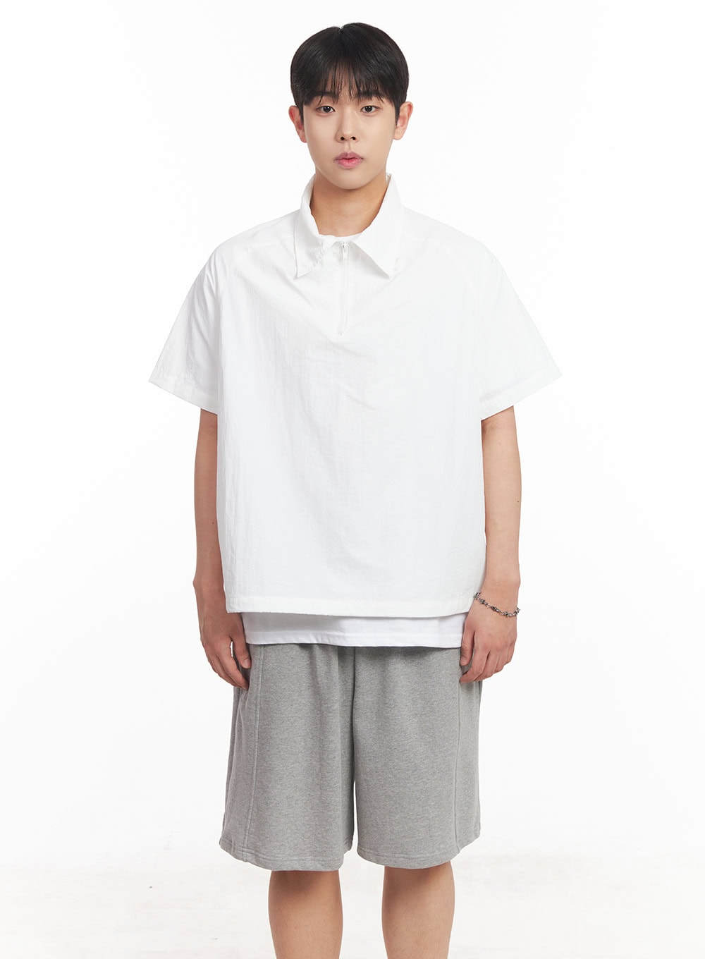 Men's Windbreaker Half-Zip Top IA525