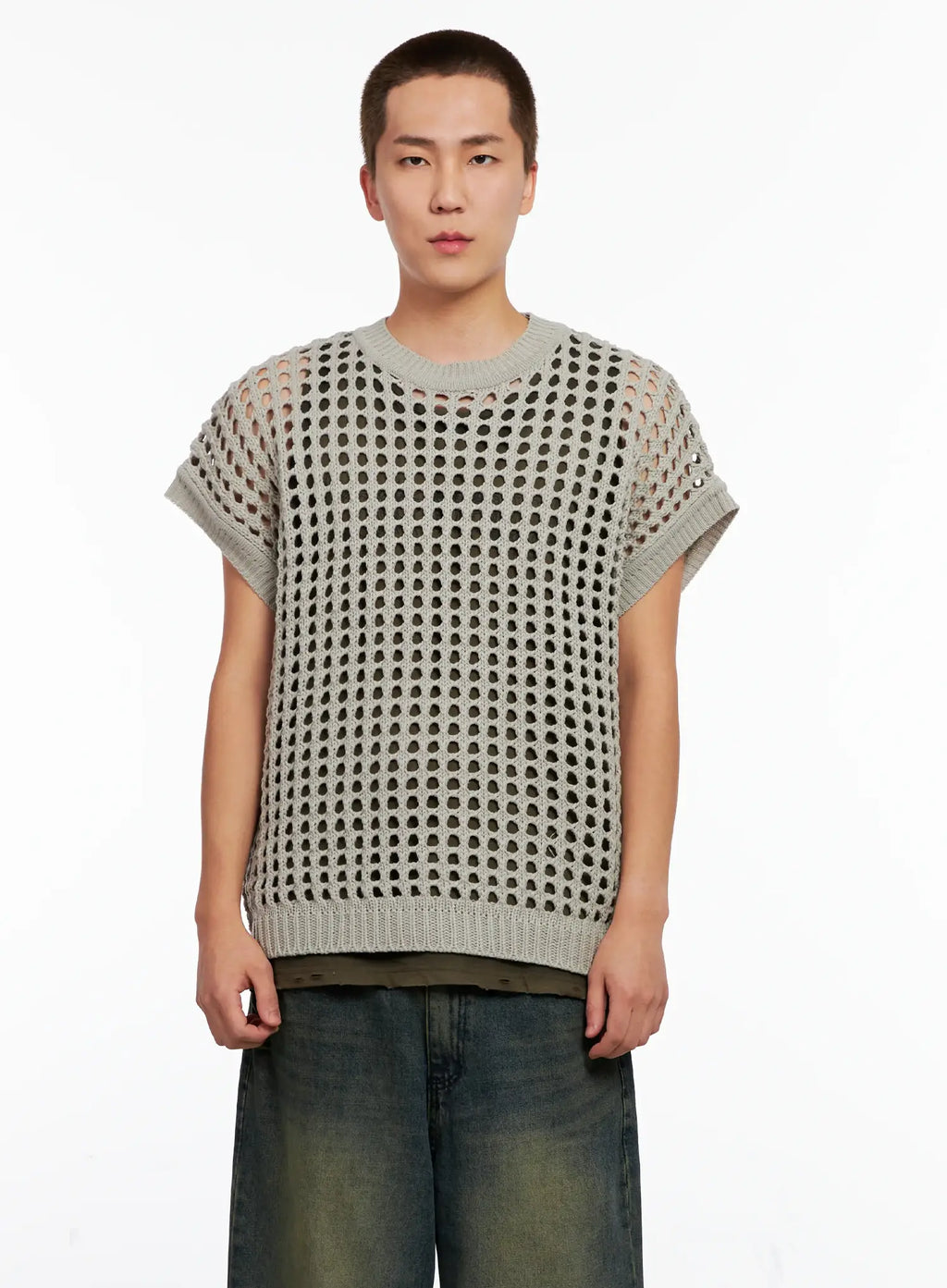 Men's Mesh Knit Vest IG508