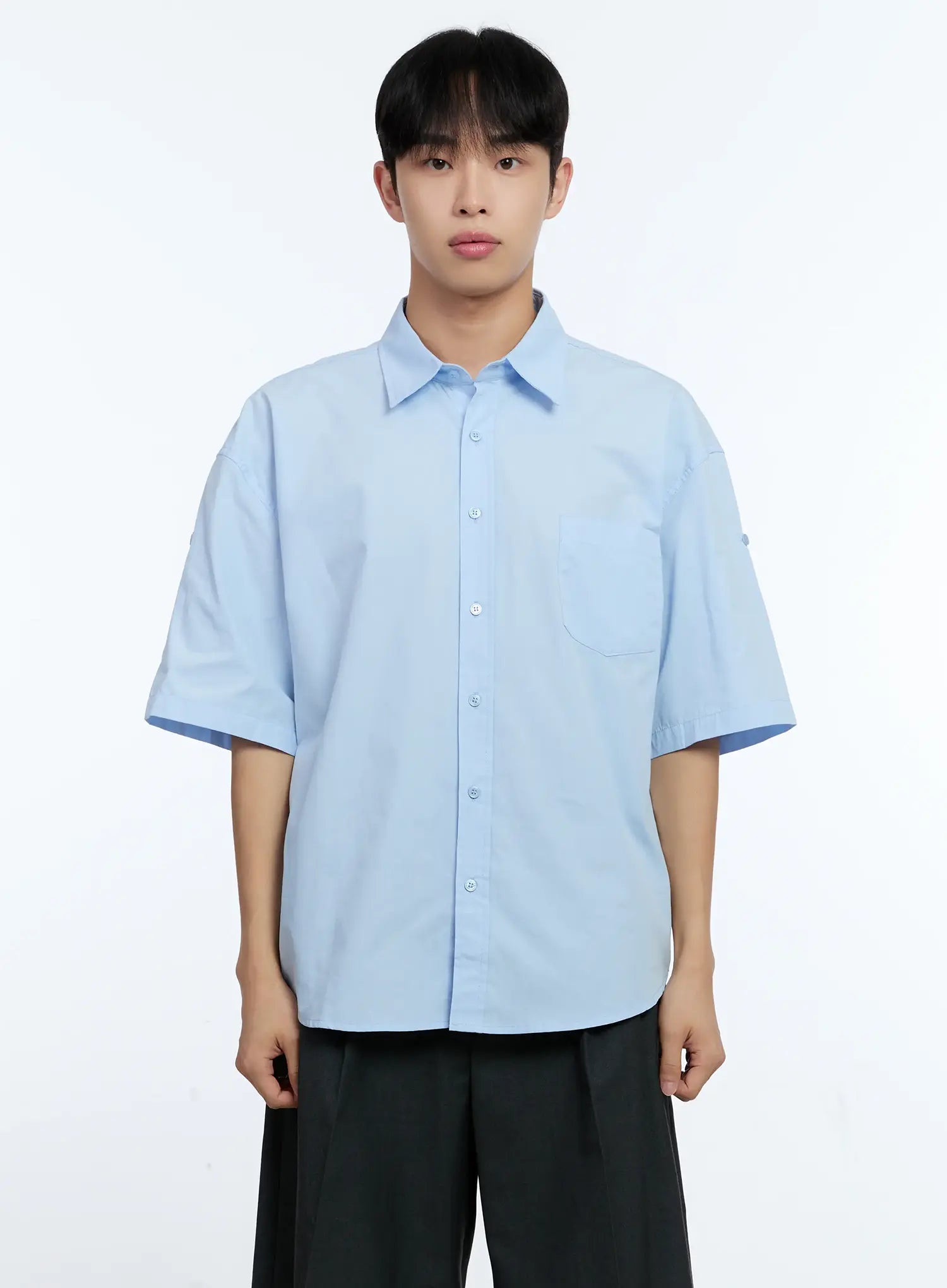 Men's Pocket Detail Short Sleeve Shirt IG519