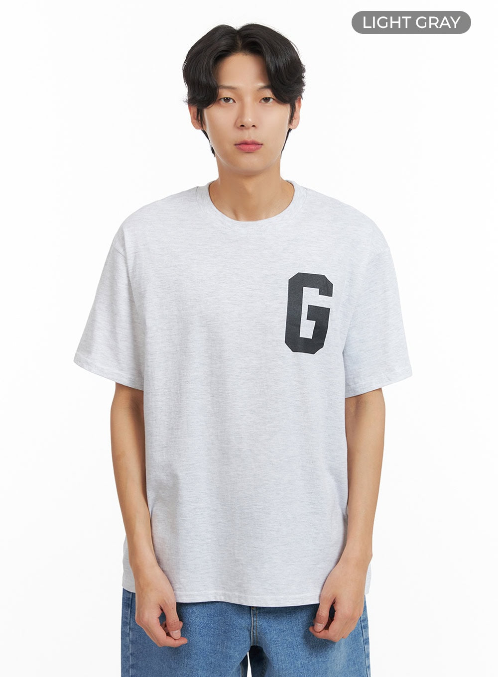 Men's Letter Print T-Shirt IY424