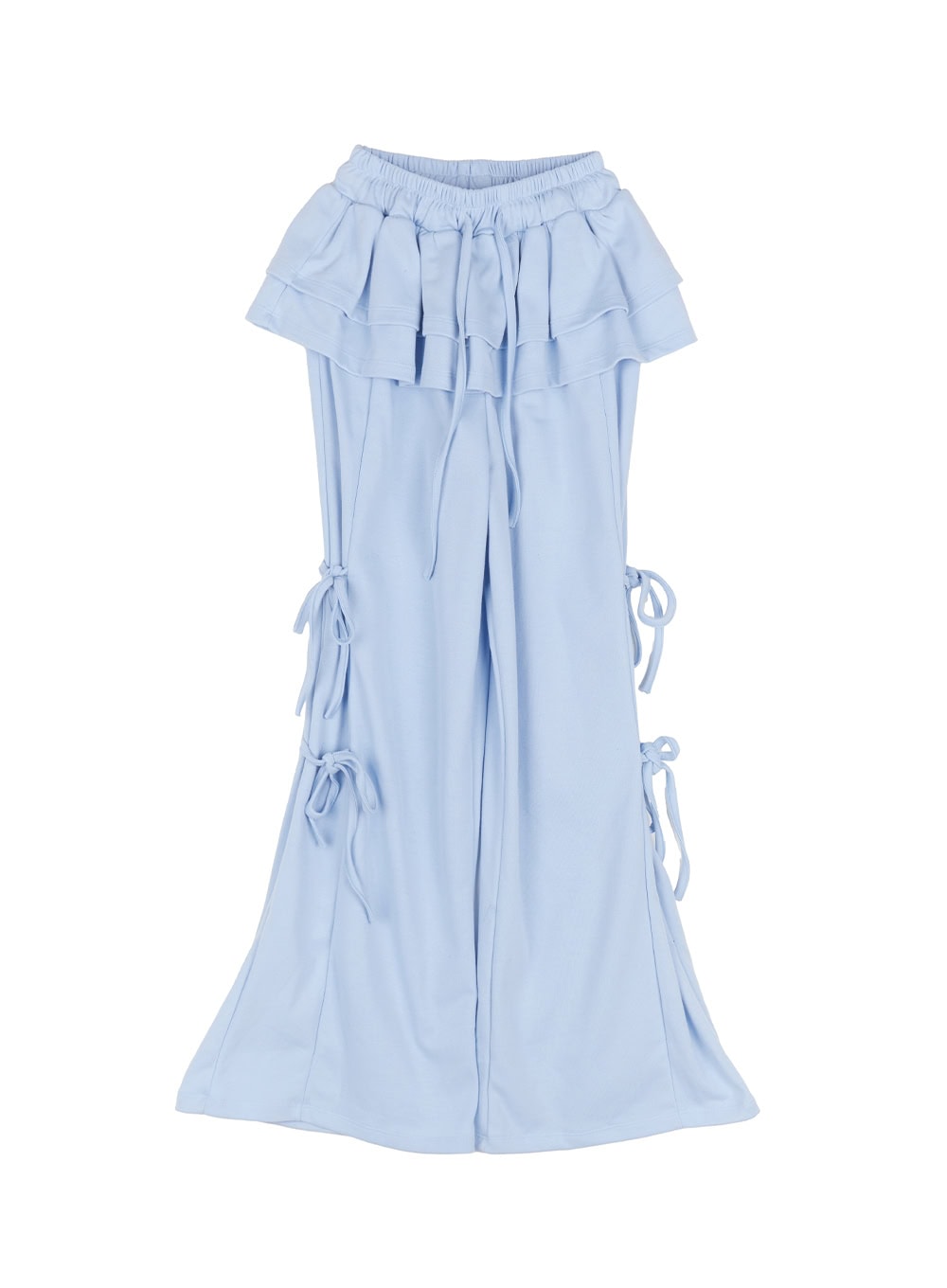 Frill Skirt-Layered Ribbon Sweatpants IY502