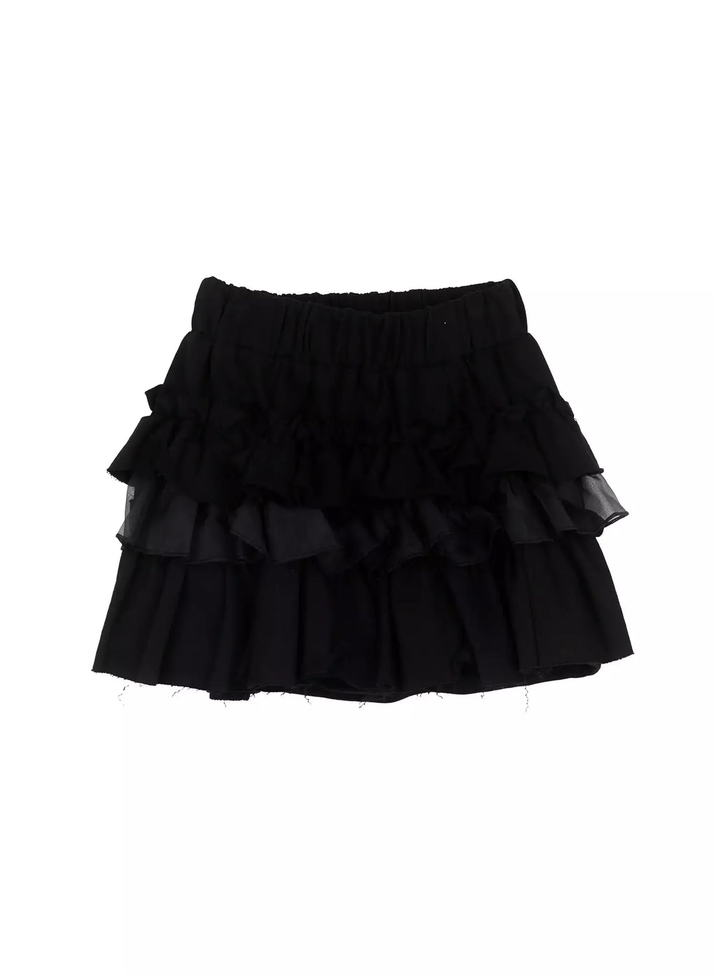 Layered Ruffle Mini Skirt IS508