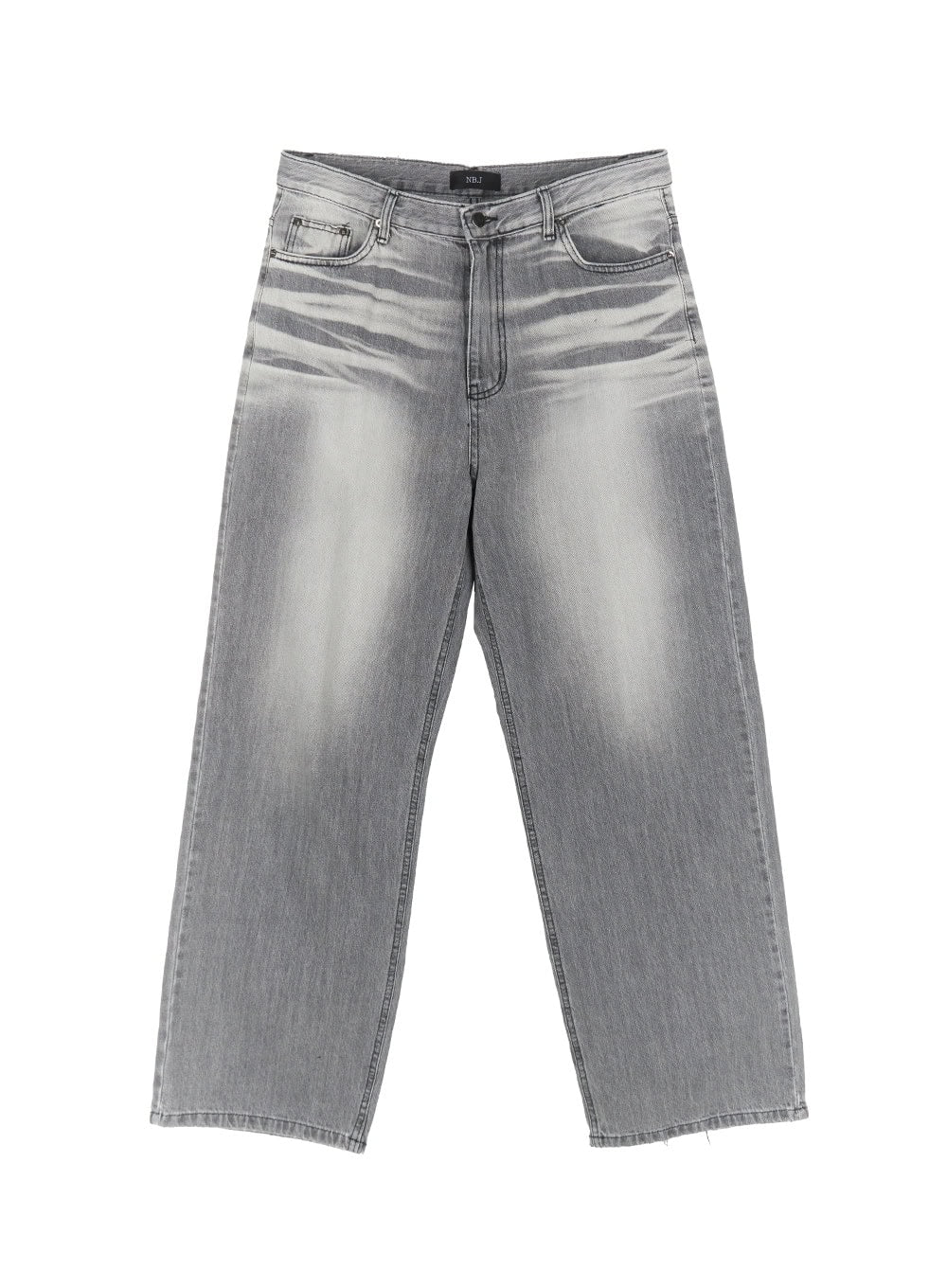 Men's Wide-Fit Washed Jeans IA507