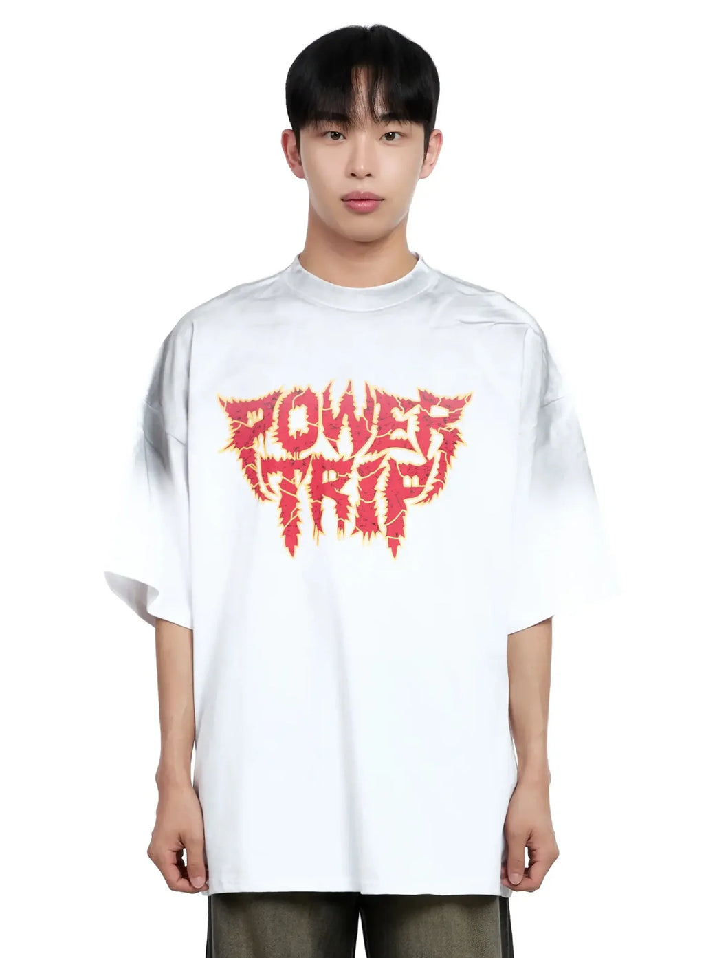 Men's Oversized Text Graphic T-shirt IG520