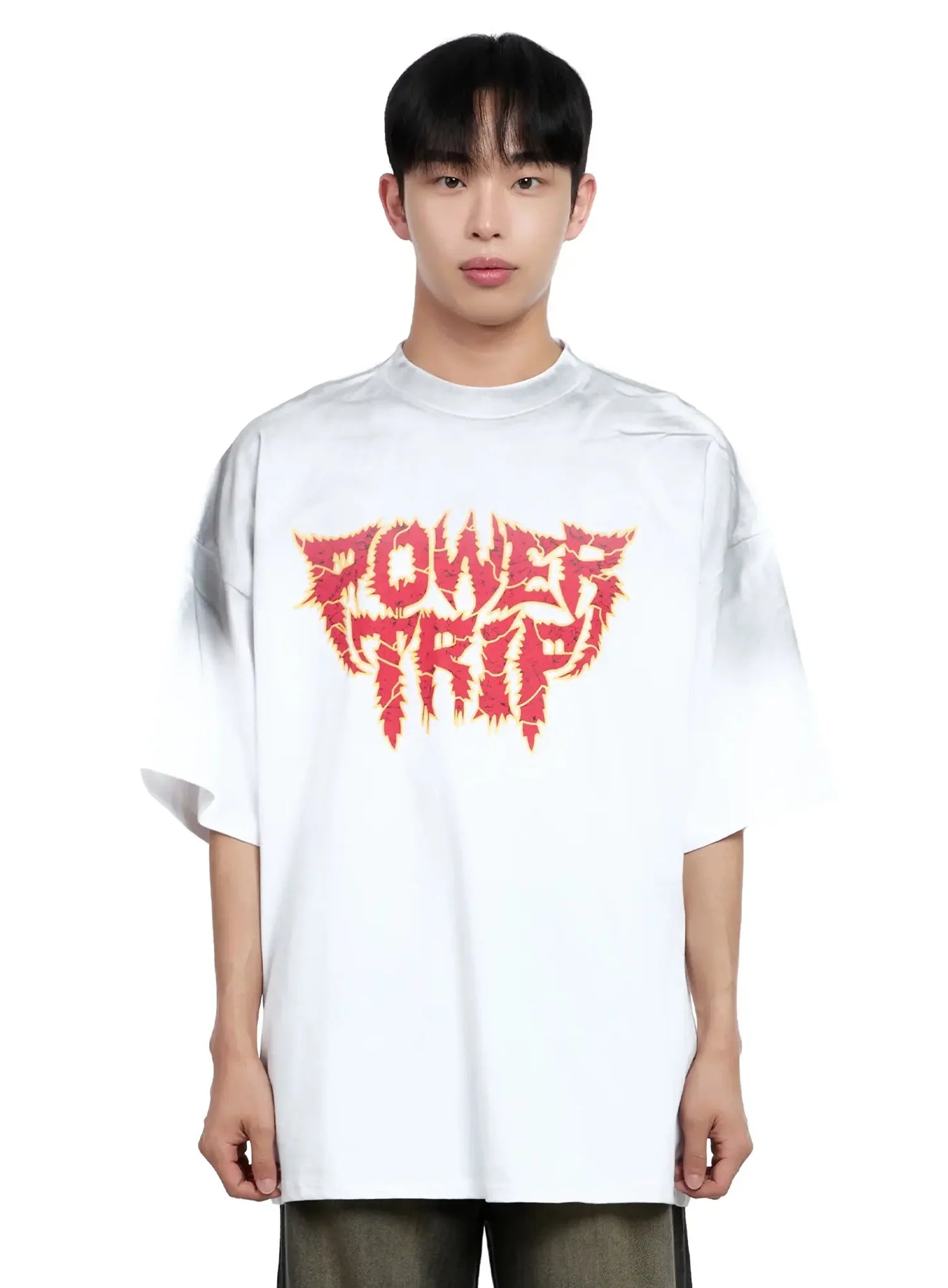 Men's Oversized Text Graphic T-shirt IG520