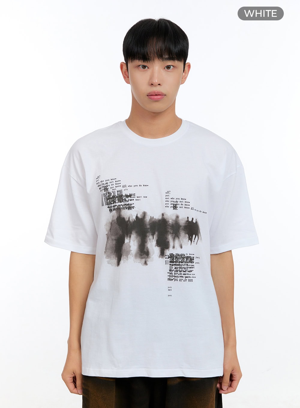 Men's Graphic Round Neck Cotton Tee IG416